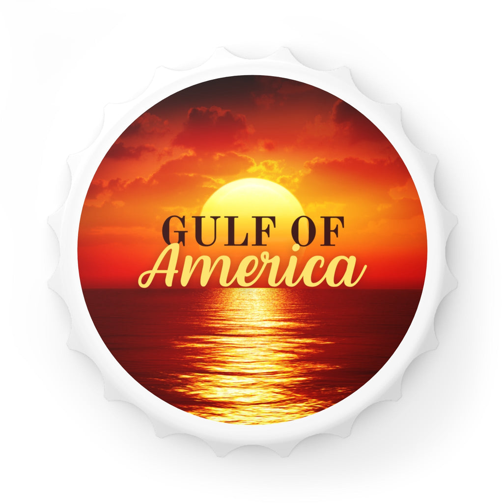 Gulf of America Sunset Bottle Opener Printify