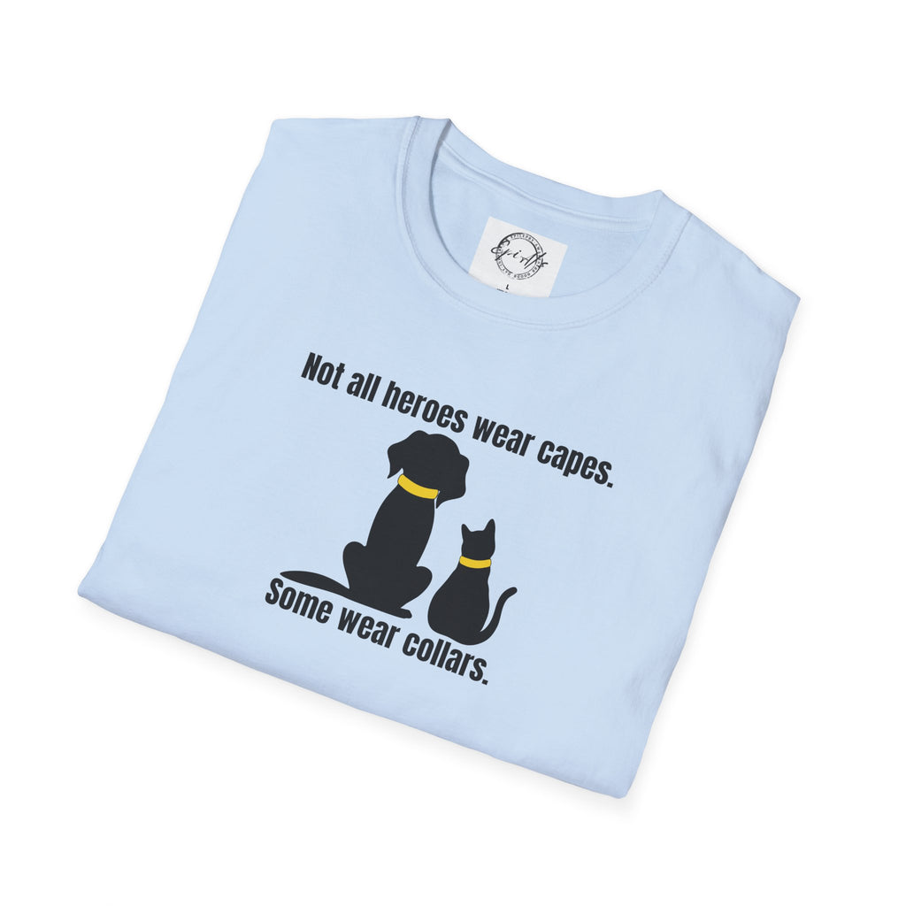 Heroes in Collars Unisex Softstyle T - Shirt - T - Shirt - Epileptic Al’s Shop