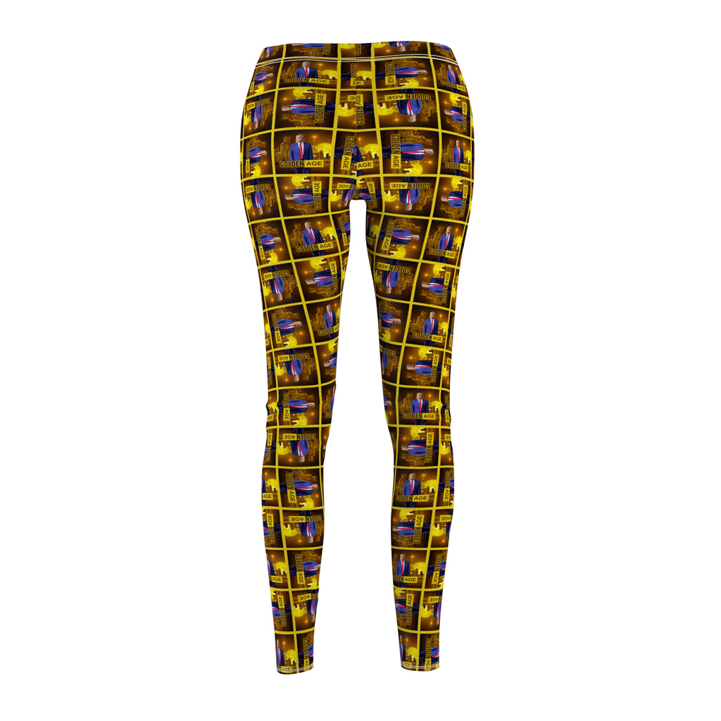 Trump Golden Age Patterned Casual Leggings for Trendy Women