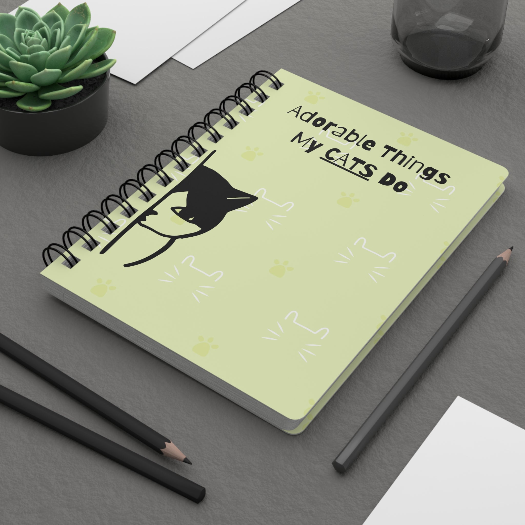 Adorable Things My Cats Do Spiral Bound Journal - EpiAl's Shop