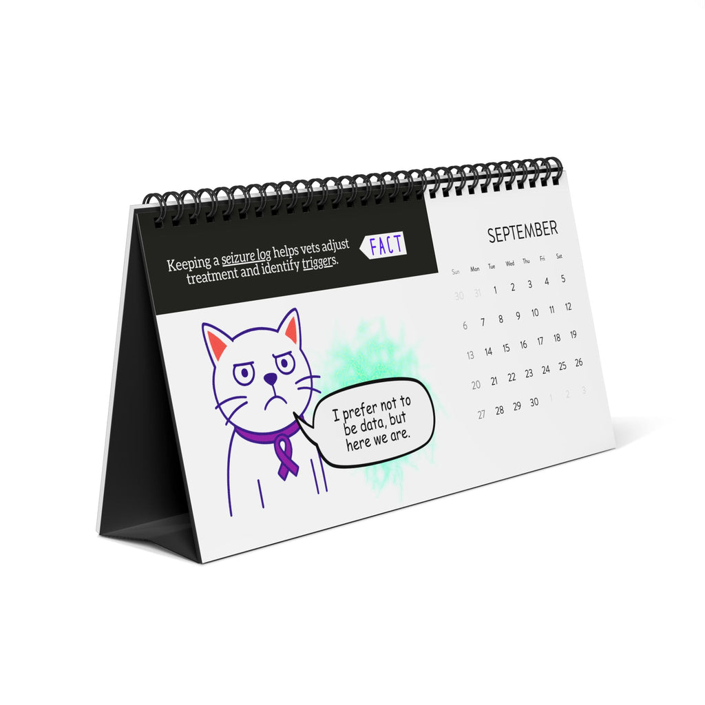 Watching the Signs: A Cat’s Year With Epilepsy Desktop Calendar (Epileptic AL)