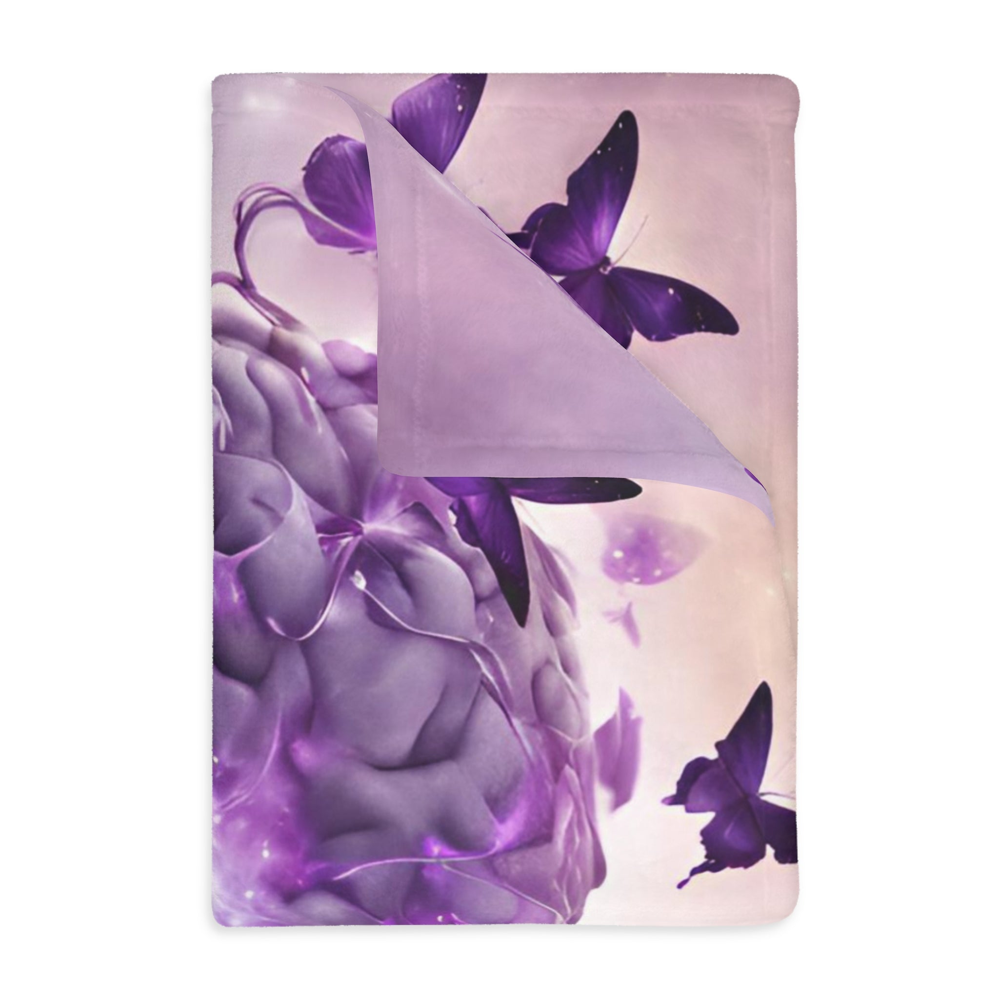 Photo depicting the ​Brain Be Brave Velveteen Microfiber Blanket (Two-sided print) from EpiAl's Shop.
