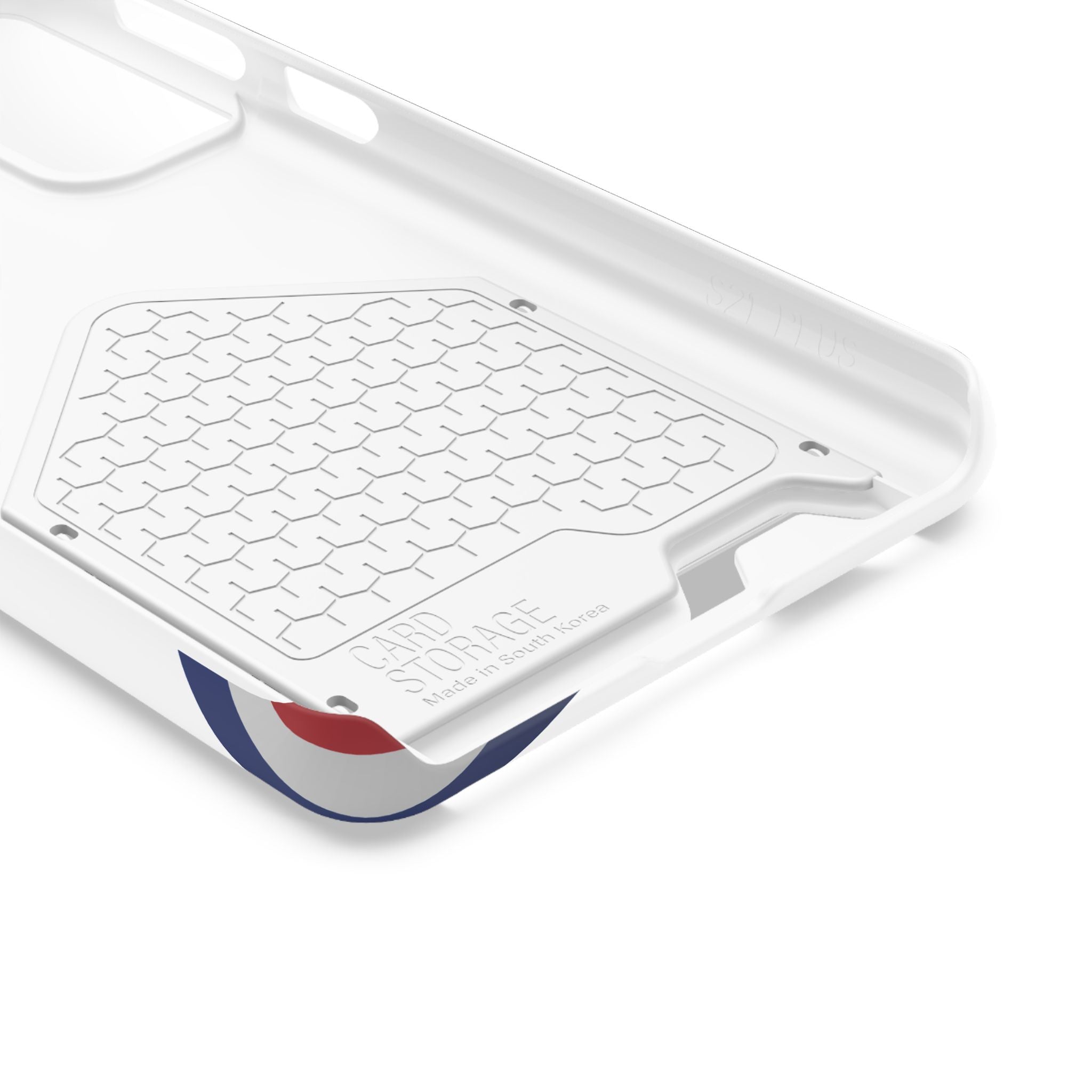 Swoop Guy iPhone Case – Minimal Line Portrait Patriotic Design, Slim Protective Case with Card Slot