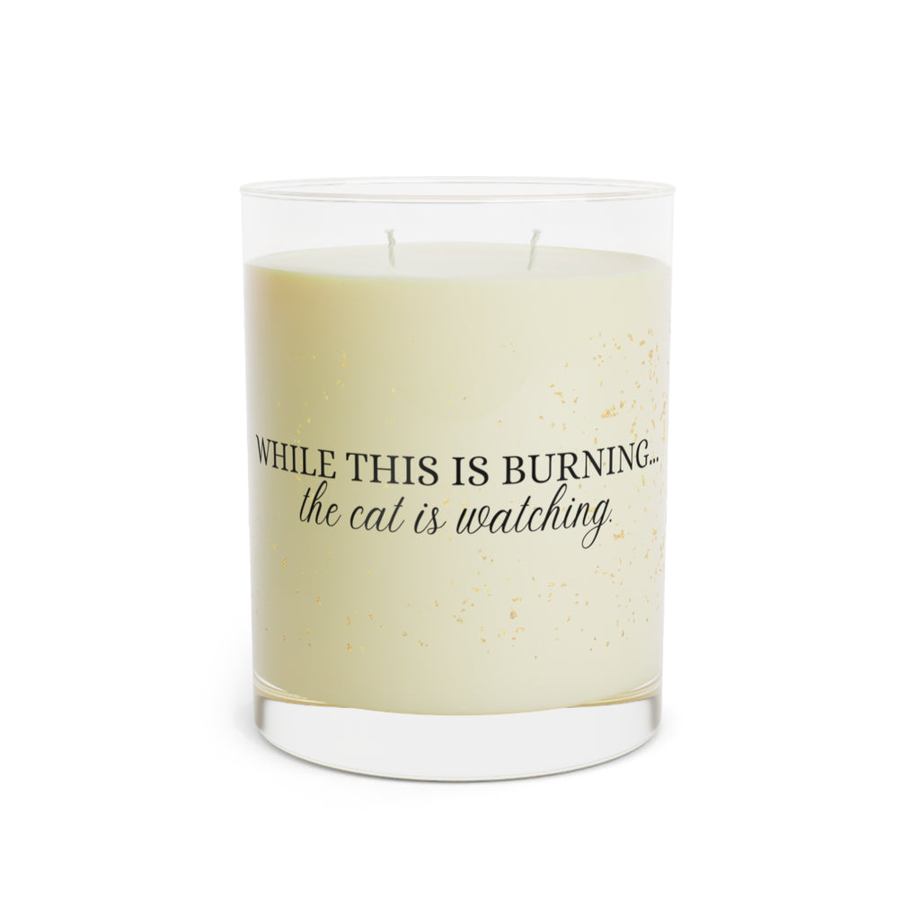 While This Is Burning… The Cat Is Watching – Cat Lover Candle