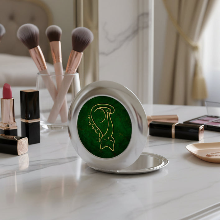 Classy Cat One-Line Compact Mirror