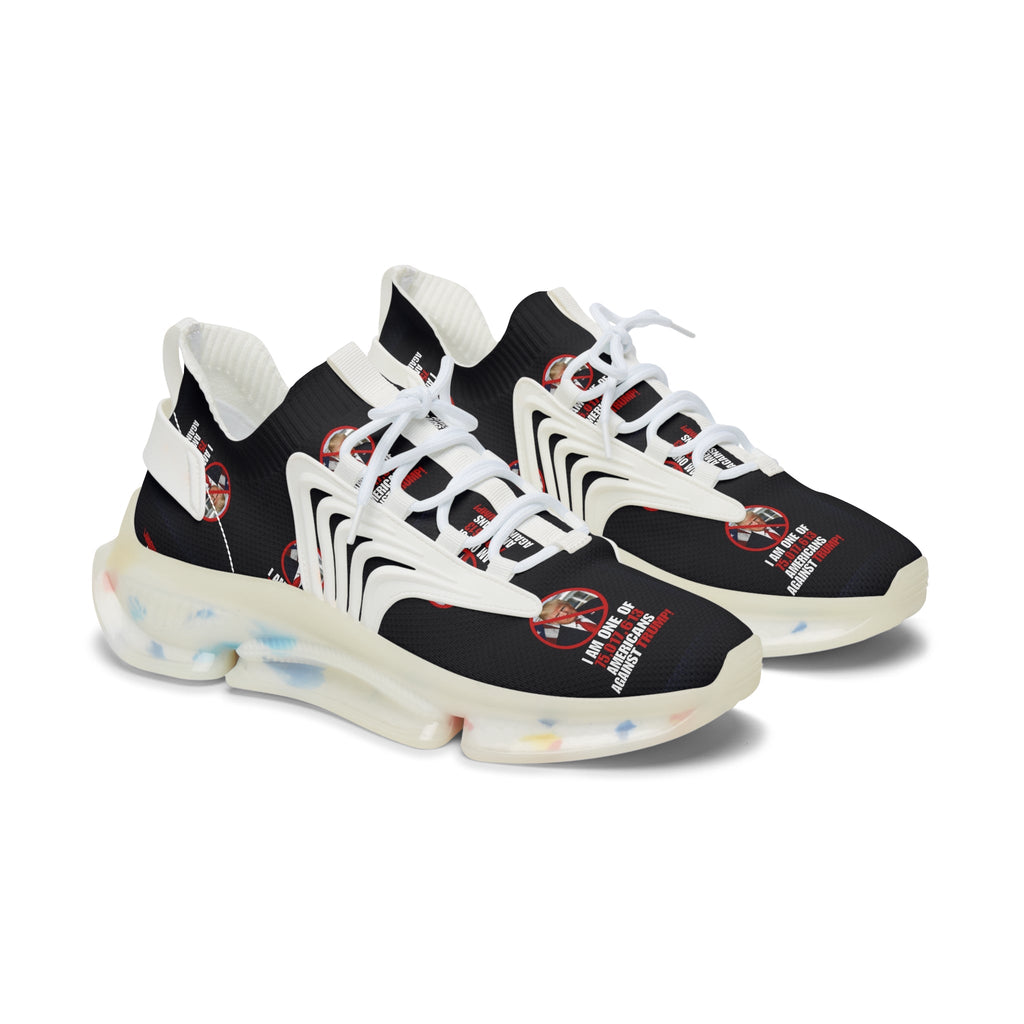 Trendy Women's Mesh Sneakers - American Against Trump Design Printify