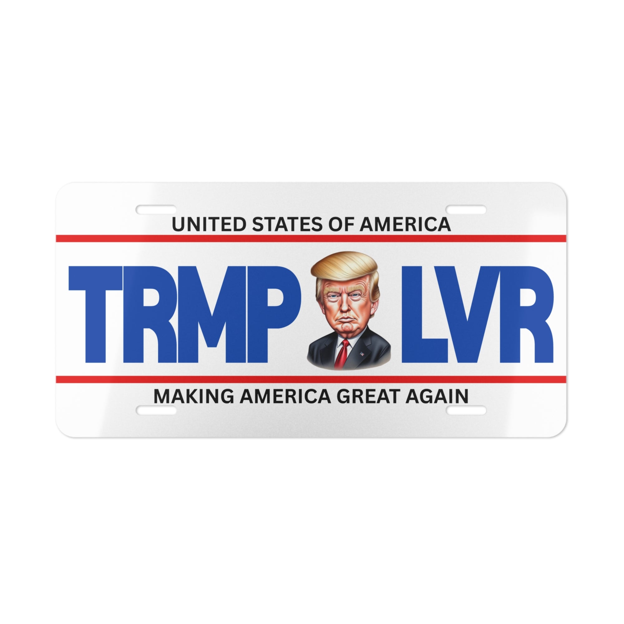 Trump Lover Vanity Plate, MAGA Merchandise