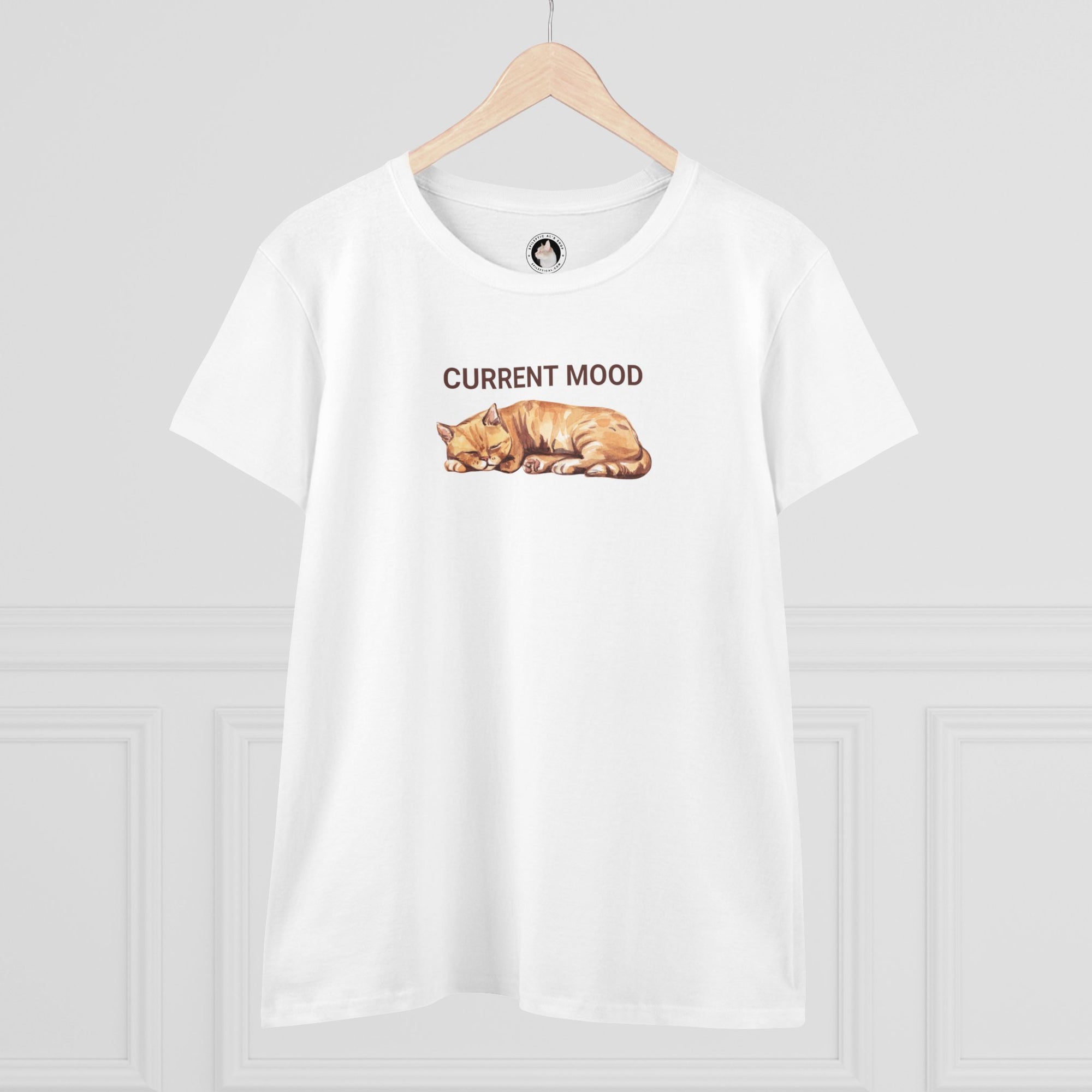 Current Mood: Sleepy Women's Midweight Cotton Tee
