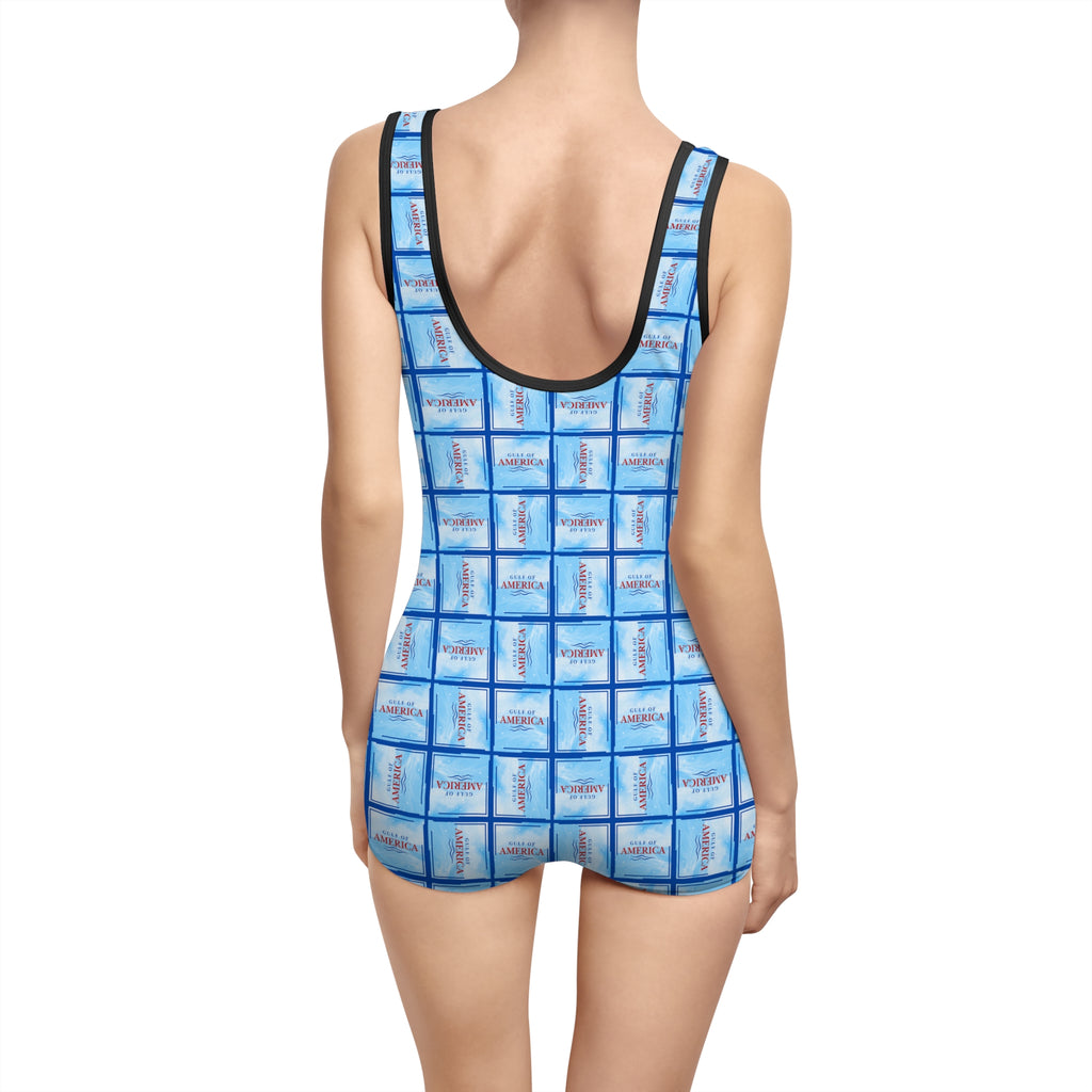 American Gulf Patterned Women's Vintage Swimsuit