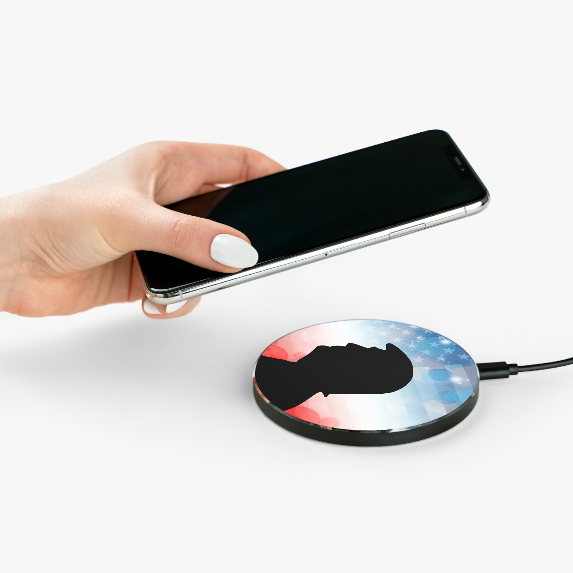 Fast Wireless Charger with Patriotic Design - Ideal for Trump Supporters