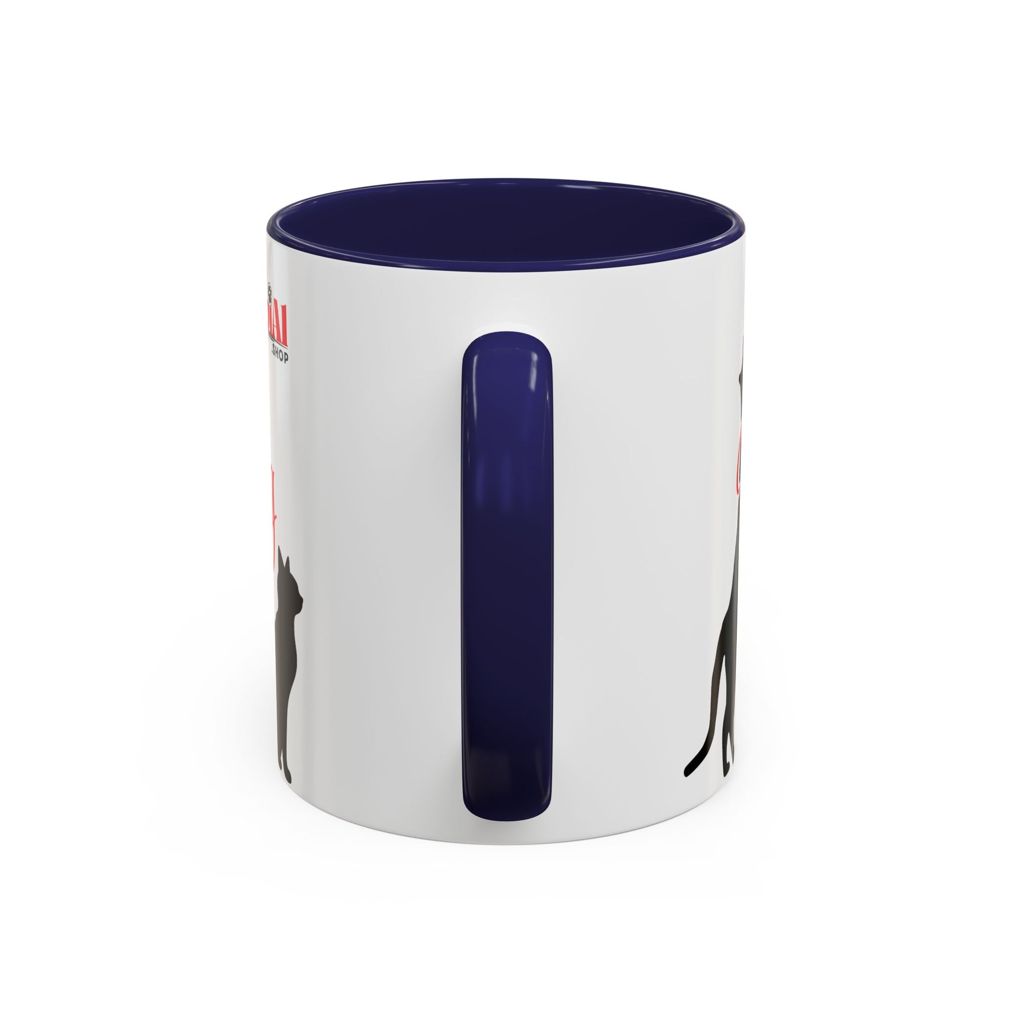 Silhouette Cat Lovers Accent Mug