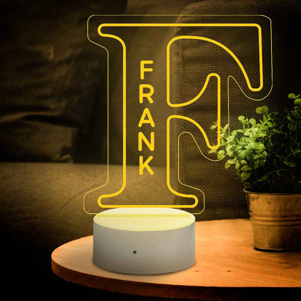 LED A–Z Personalized Lamp | “Yes, It’s Your Name. Obviously.”