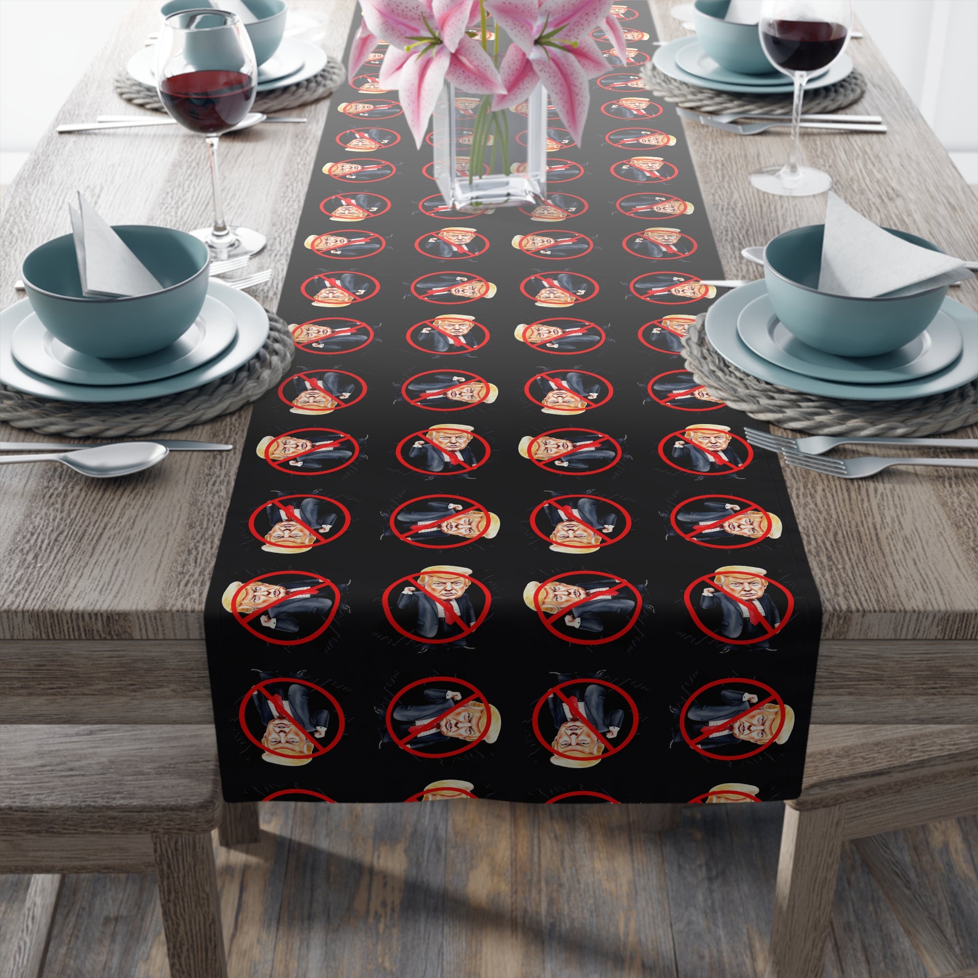 Trump Hater Table Runner