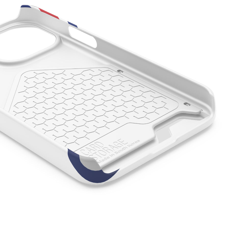 Swoop Guy Samsung Galaxy Case – Minimal Line Portrait Patriotic Design, Slim Protective Case with Card Slot