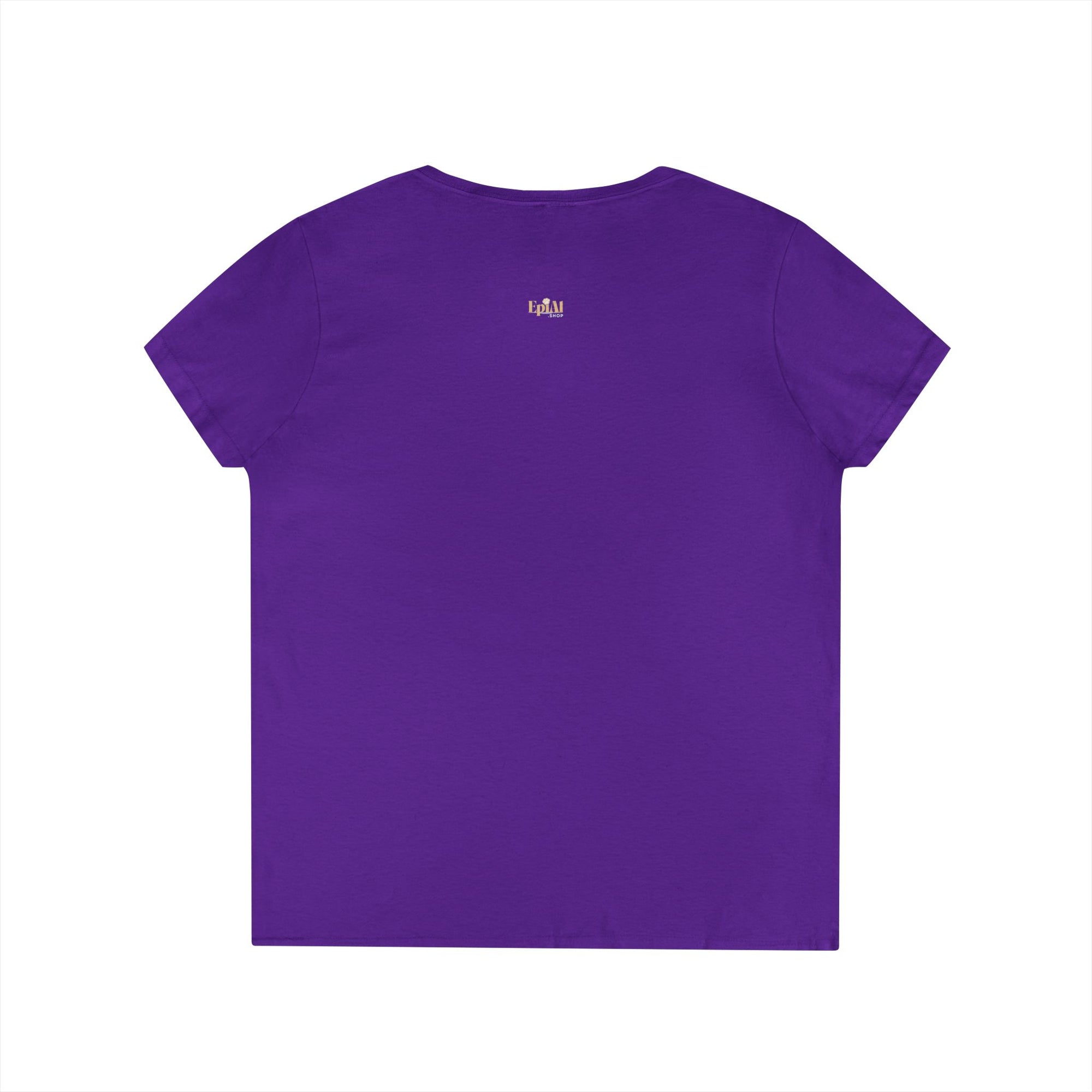 Stylish Meow Ladies' V-Neck T-Shirt, Cute Cat Lover Gift