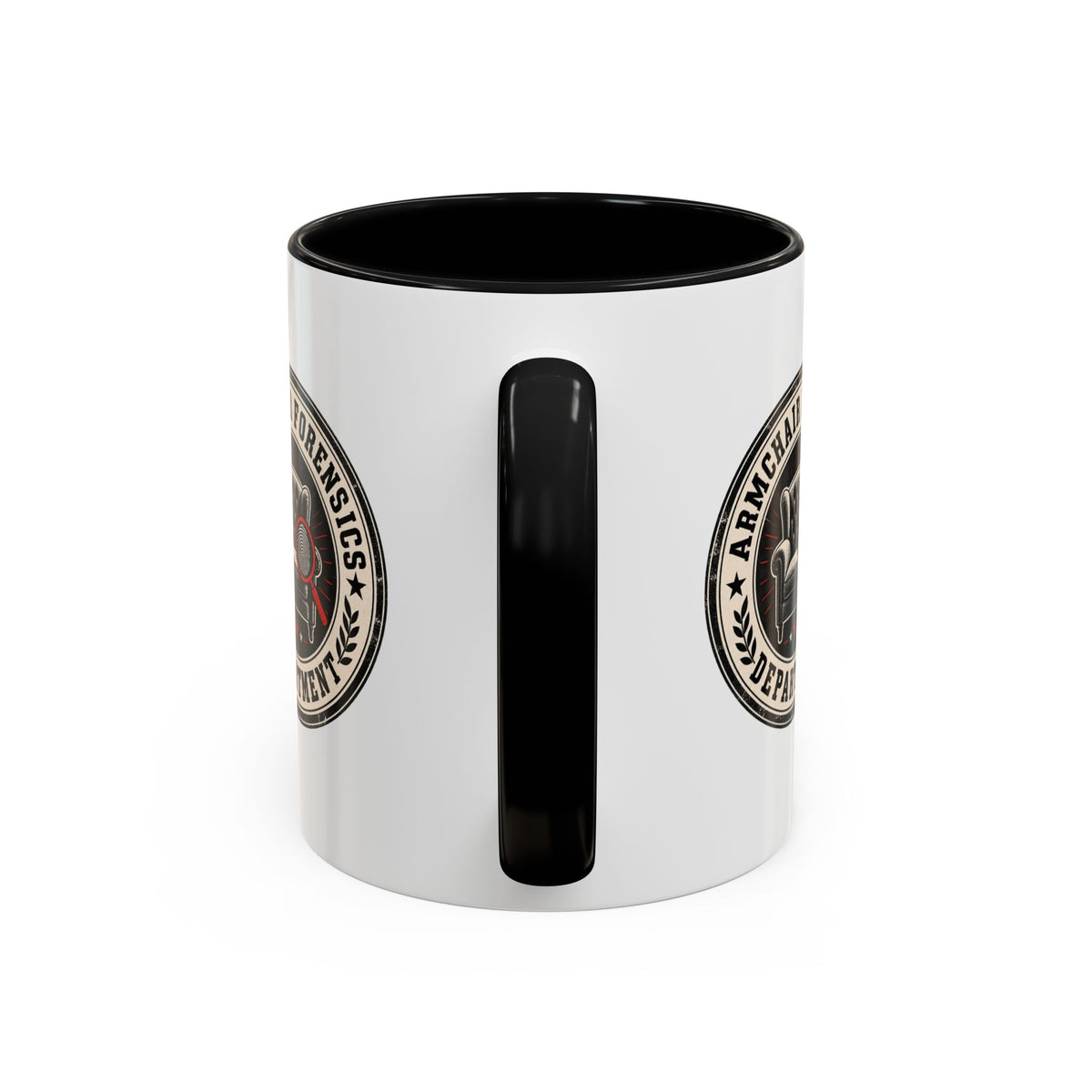 Armchair Forensics Department Accent Coffee Mug, True Crime Mug, 11 oz & 15 oz