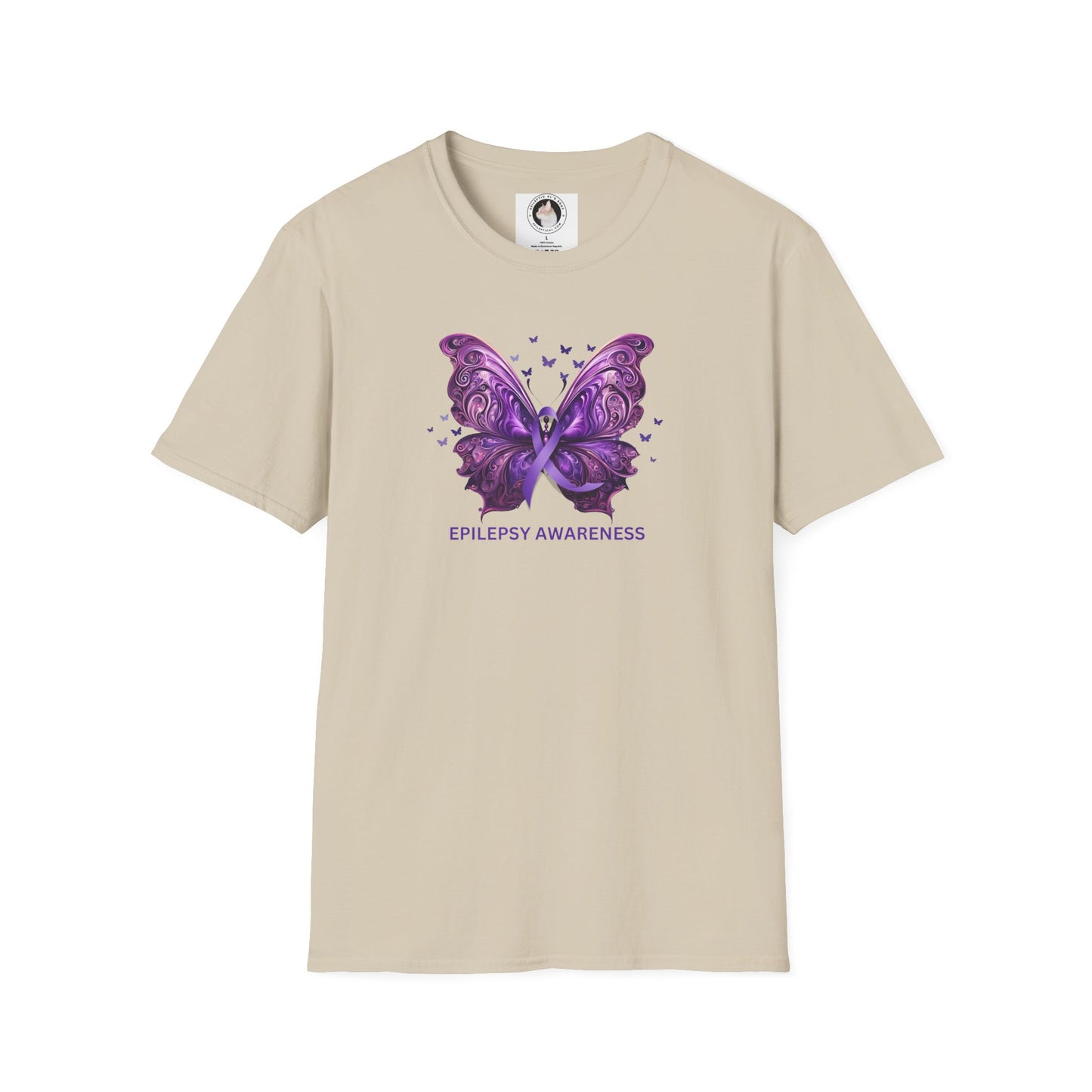 Epilepsy Butterfly Unisex Softstyle T - Shirt - T - Shirt - Epileptic Al’s Shop