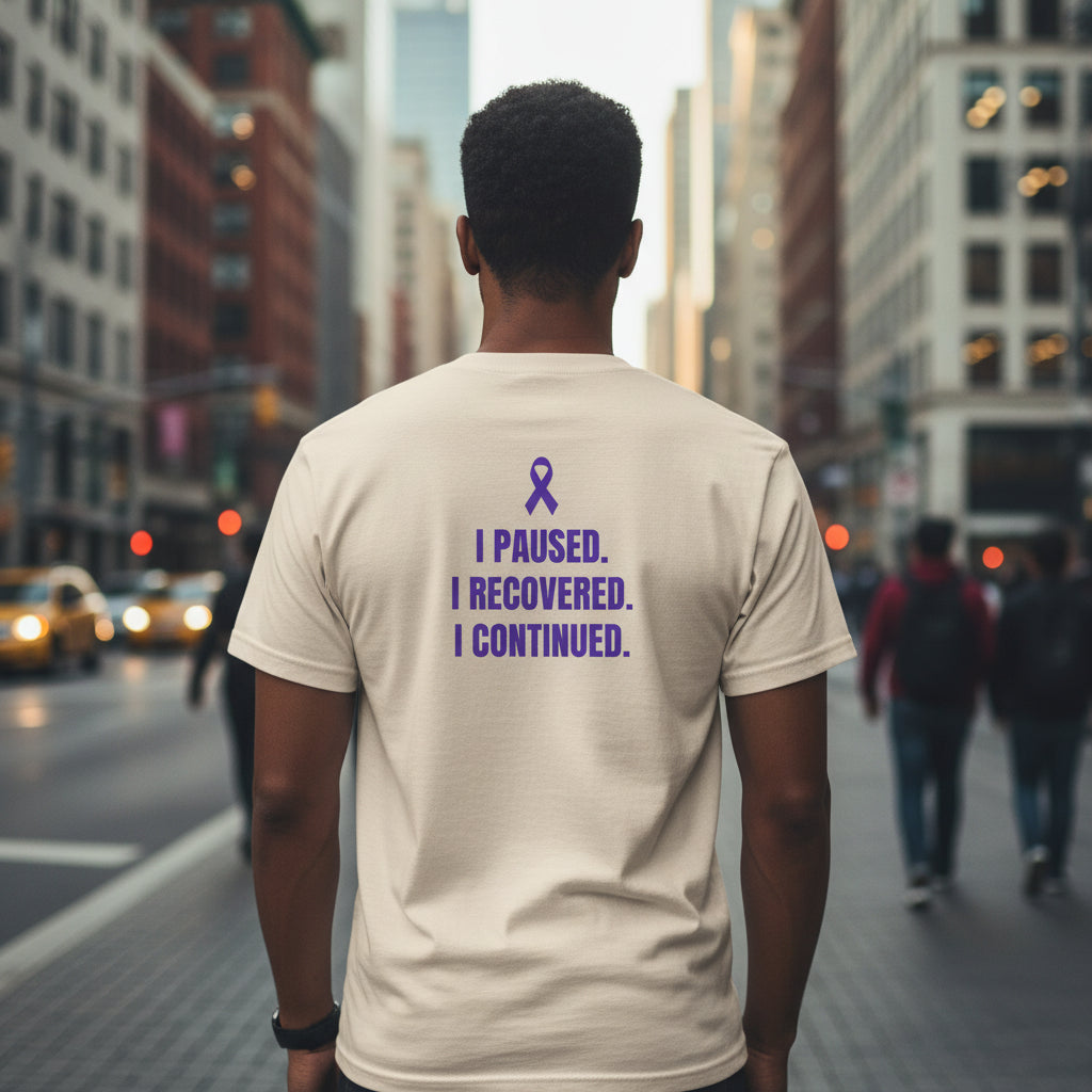 Still Here. Epilepsy Awareness Tee – Front/Back Statement Shirt