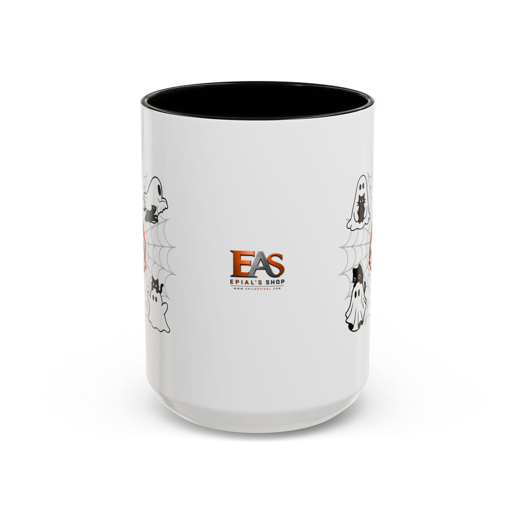 Ghost Cats Halloween Accent Mug (11oz, 15oz)