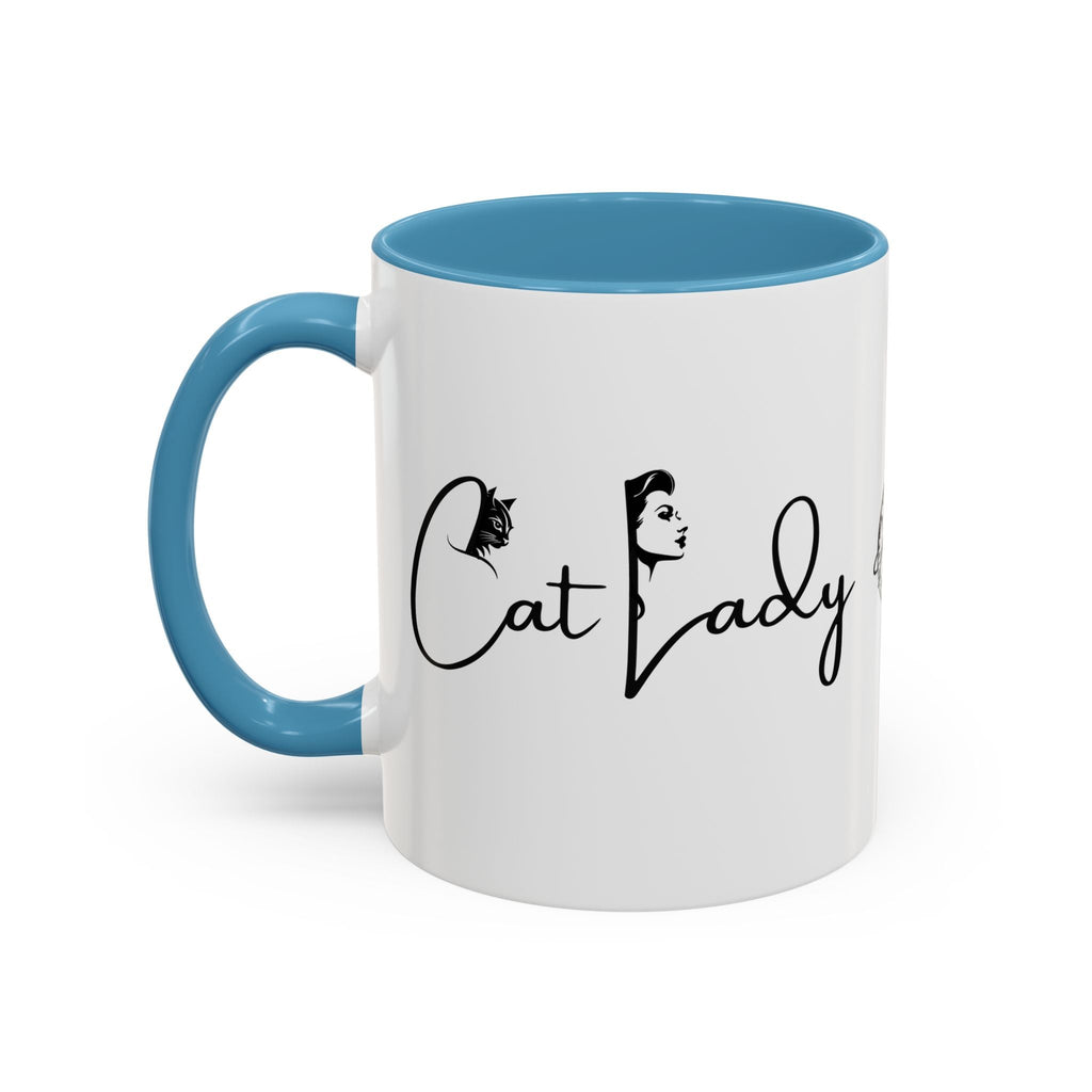 Cat Lady Accent Coffee Mug - Perfect Gift for Cat Lovers Printify
