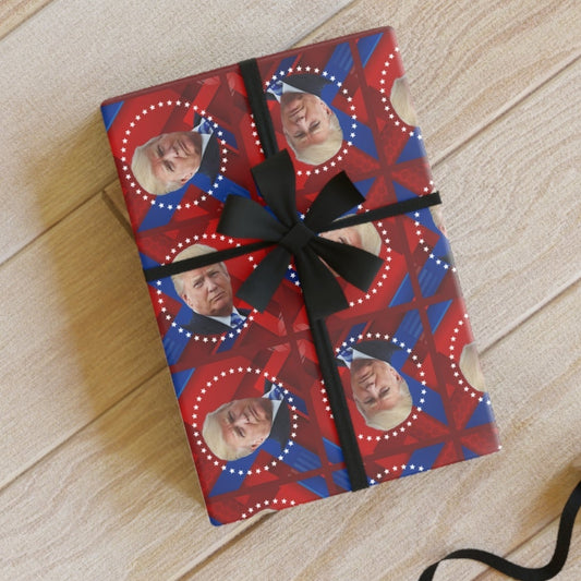 Trump Gift Wrapping Paper Roll - Perfect for Patriotic Celebrations Printify