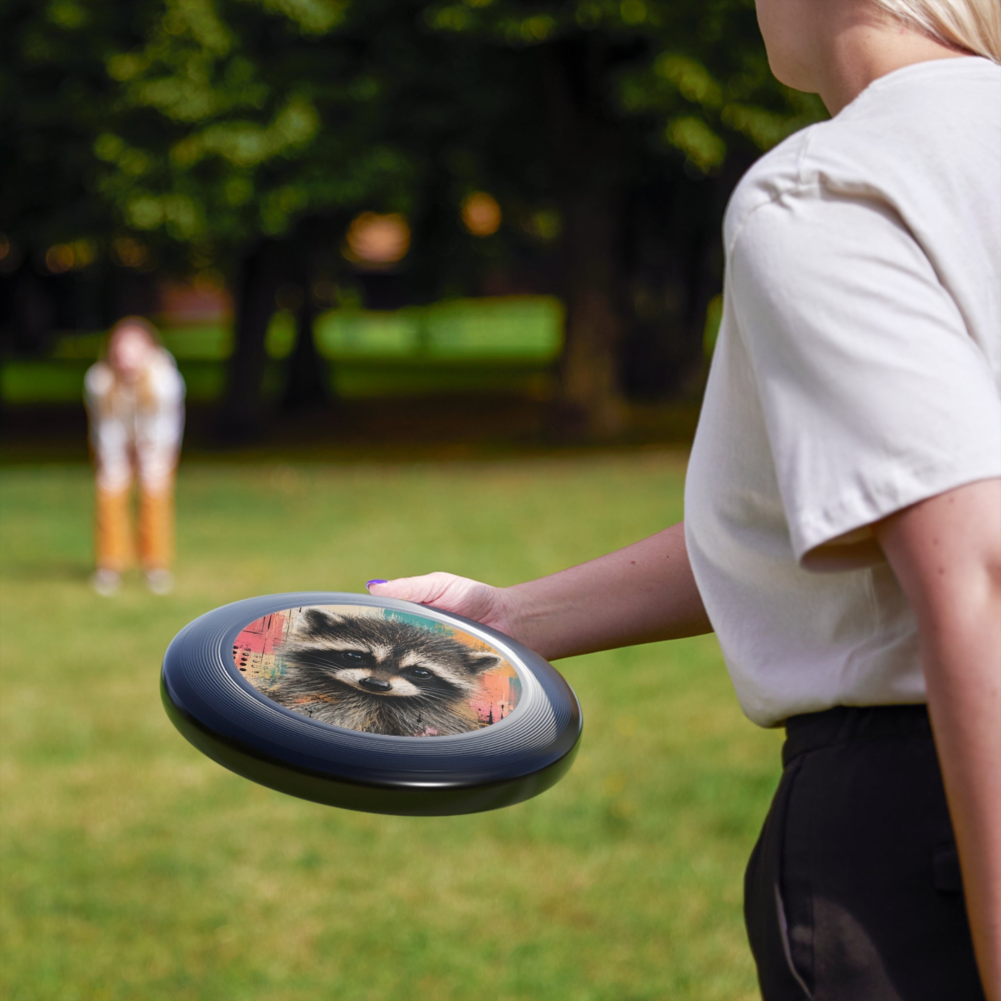 Jimothy Raccoon Flying Disc: Colorful Outdoor Frisbee