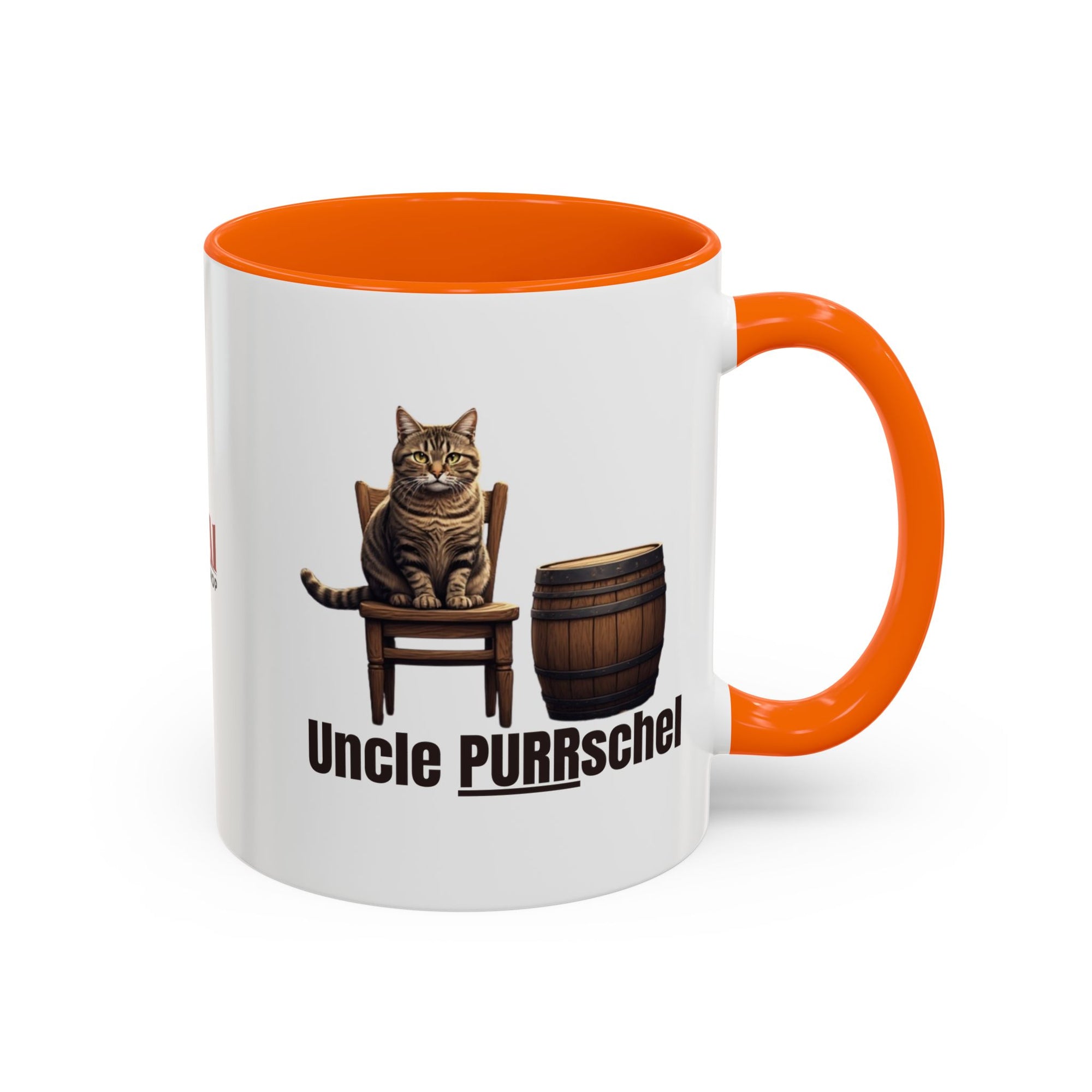 Humorous Uncle Purrschel Cat Accent Coffee Mug