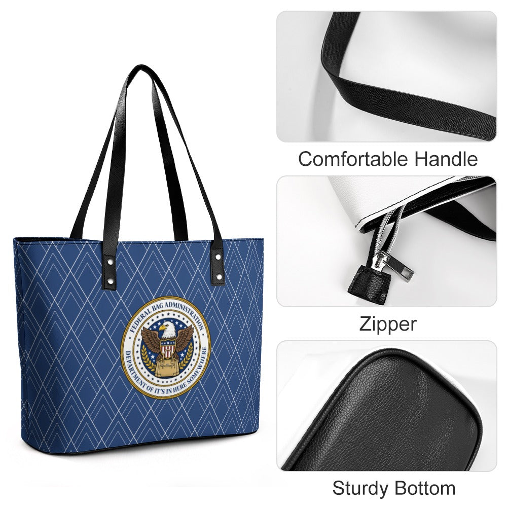 Federal Bag Administration Tote – Department of It’s In Here Somewhere – Faux Seal Handbag