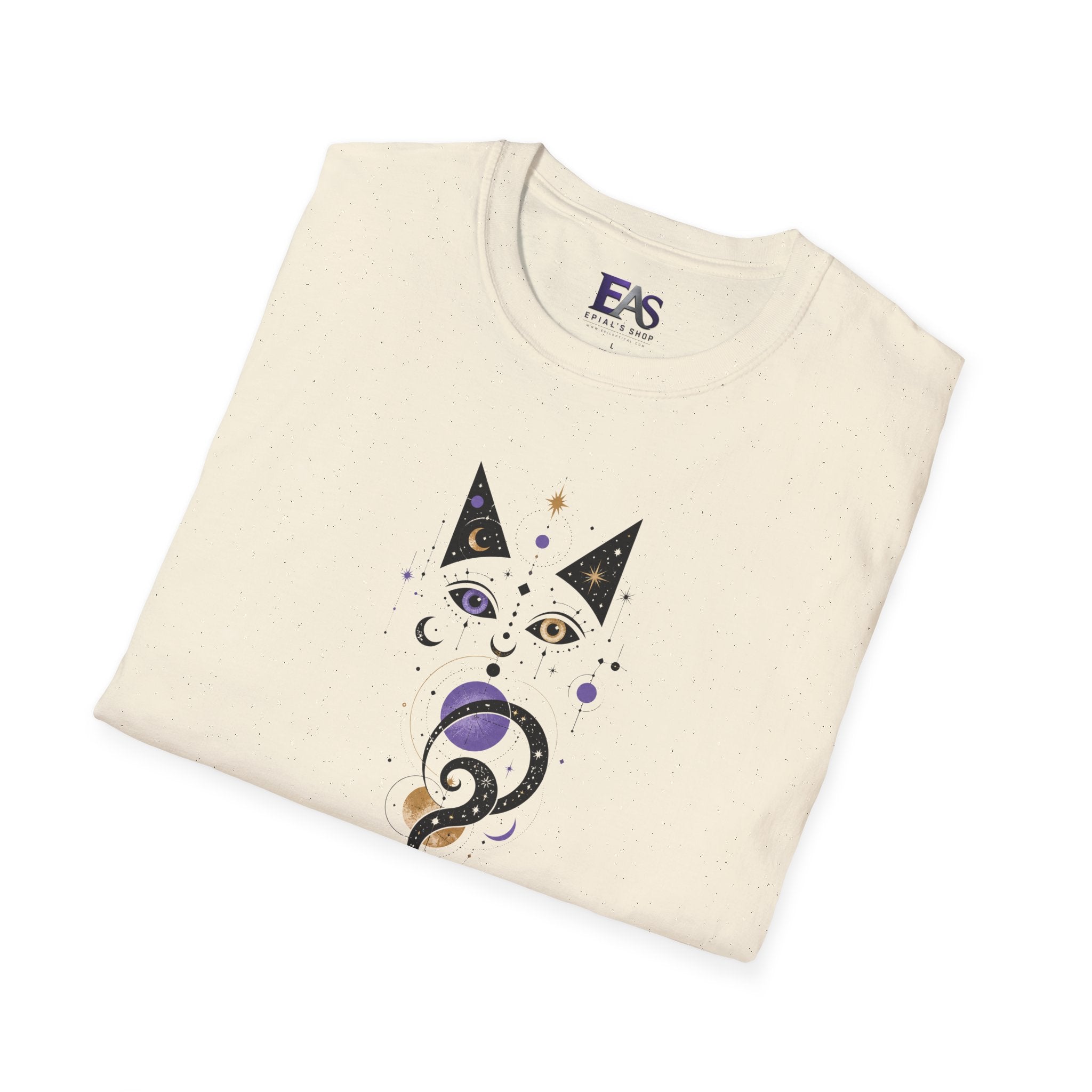 Celestial Cat T-Shirt | Mystical Cosmic Cat Graphic Tee