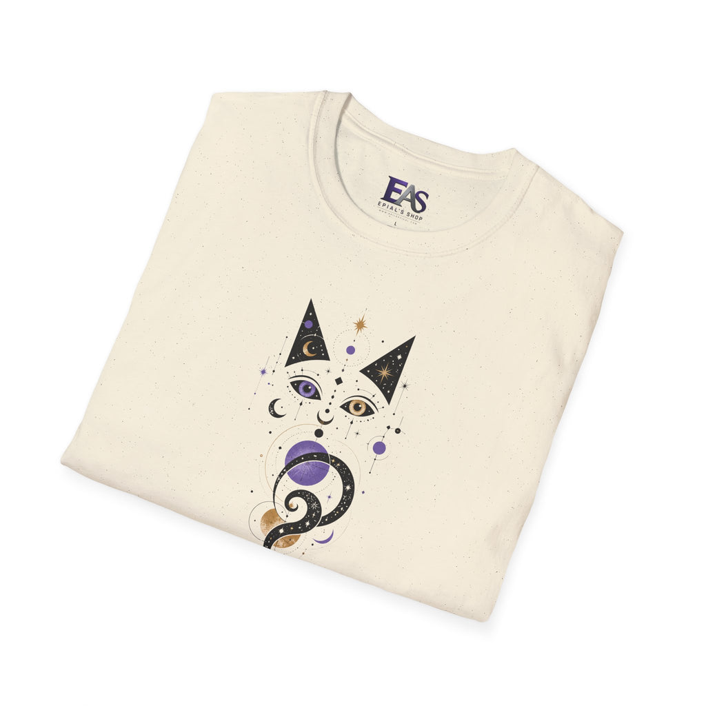 Celestial Cat T-Shirt | Mystical Cosmic Cat Graphic Tee