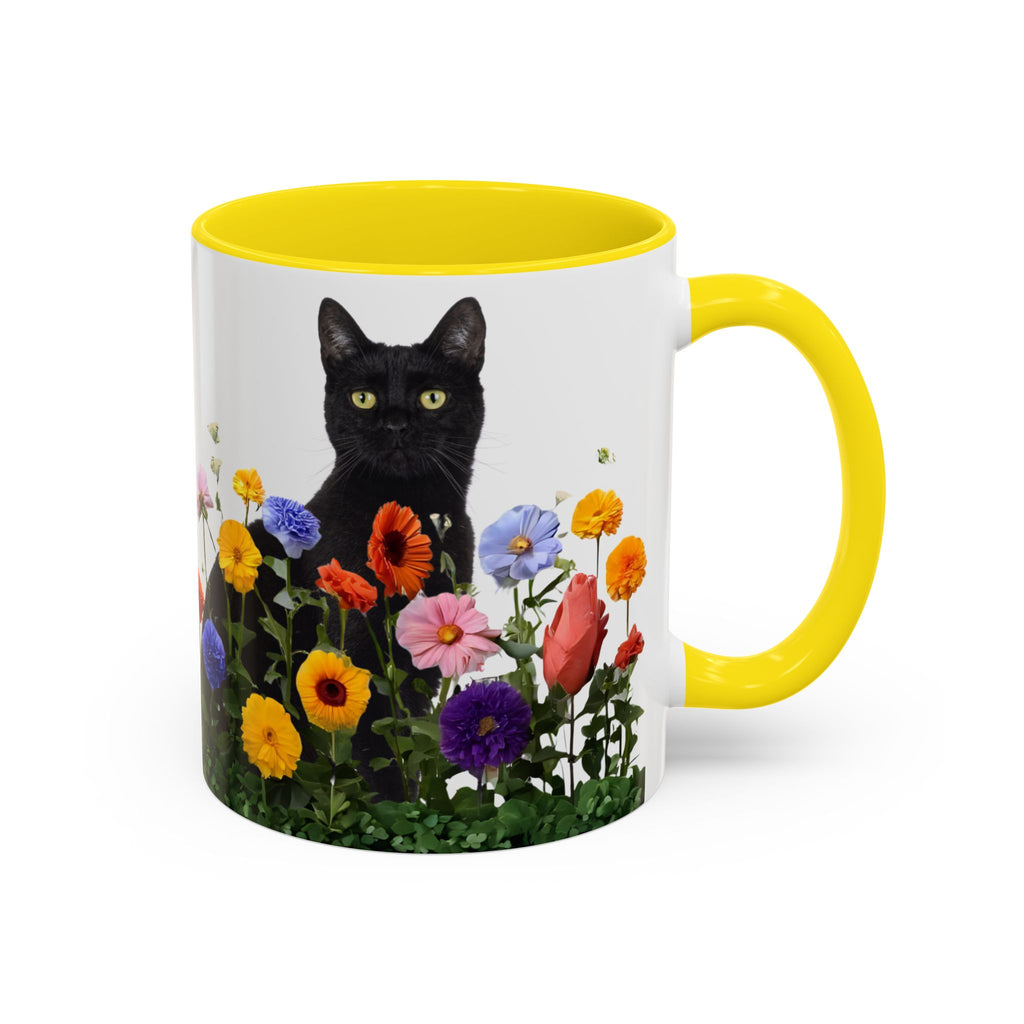Floral Cats Coffee Mug - 11 oz/15 oz