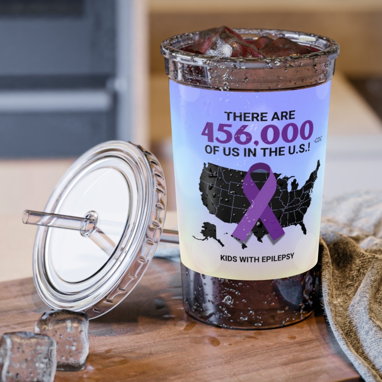 Kid's Epilepsy Awareness Suave Acrylic Cup - EpiAl's Shop