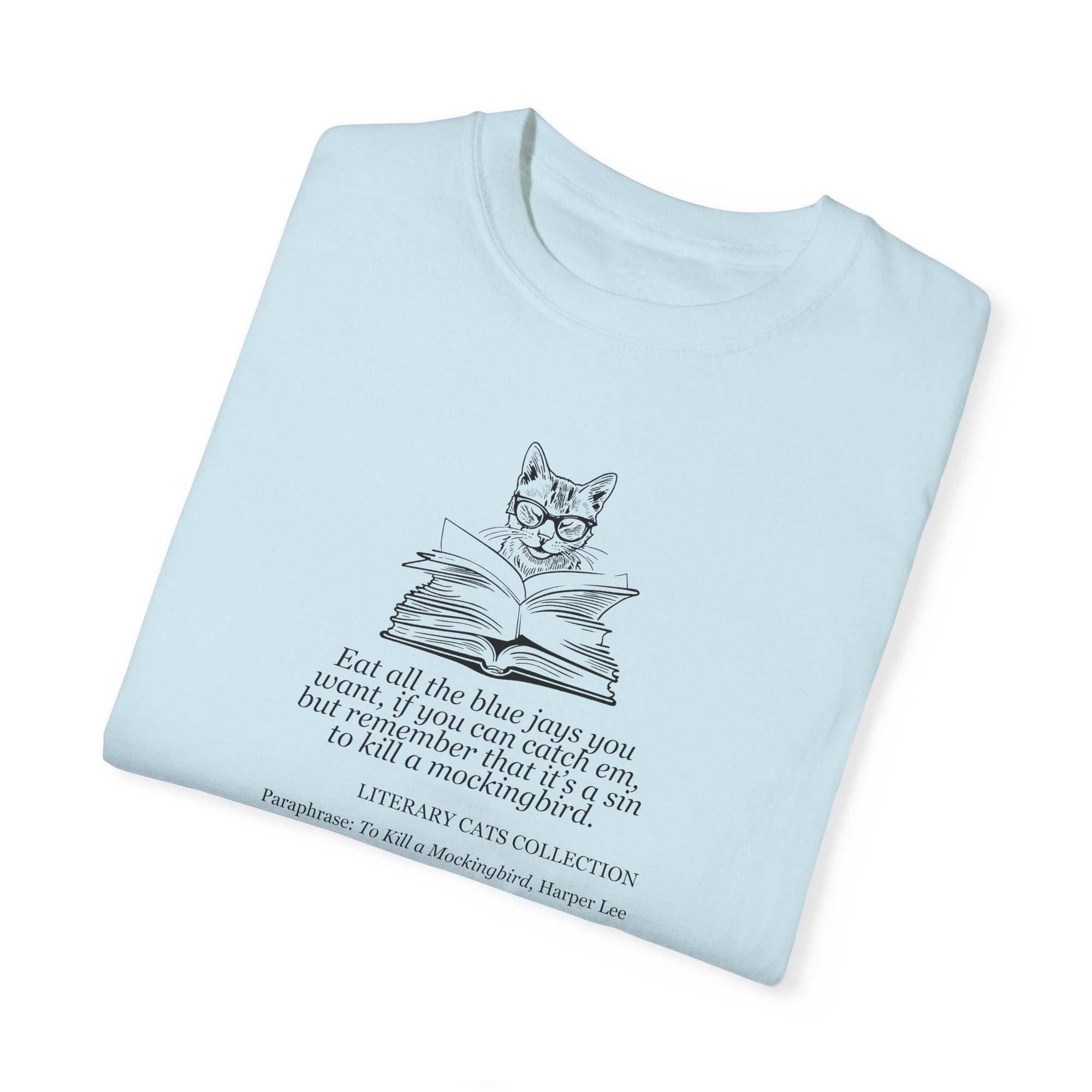 Literary Cat Unisex T-Shirt - To Kill a Mockingbird