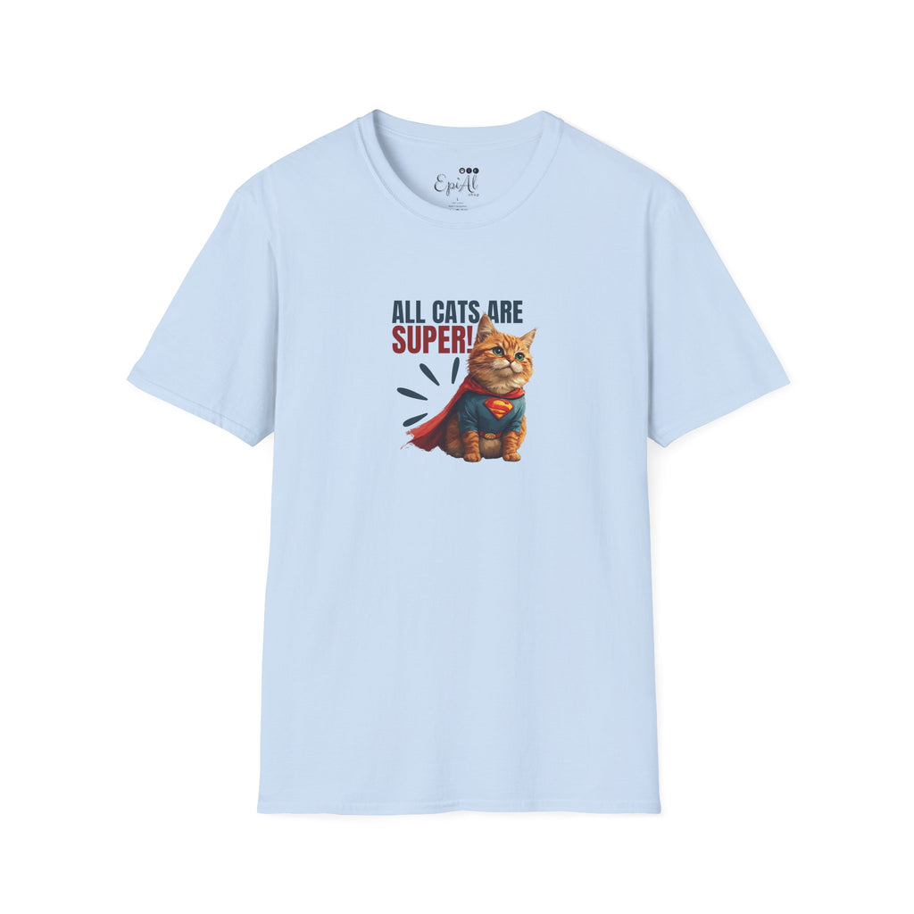 Super Cat Unisex T-Shirt, Fun Cat Lover Tee