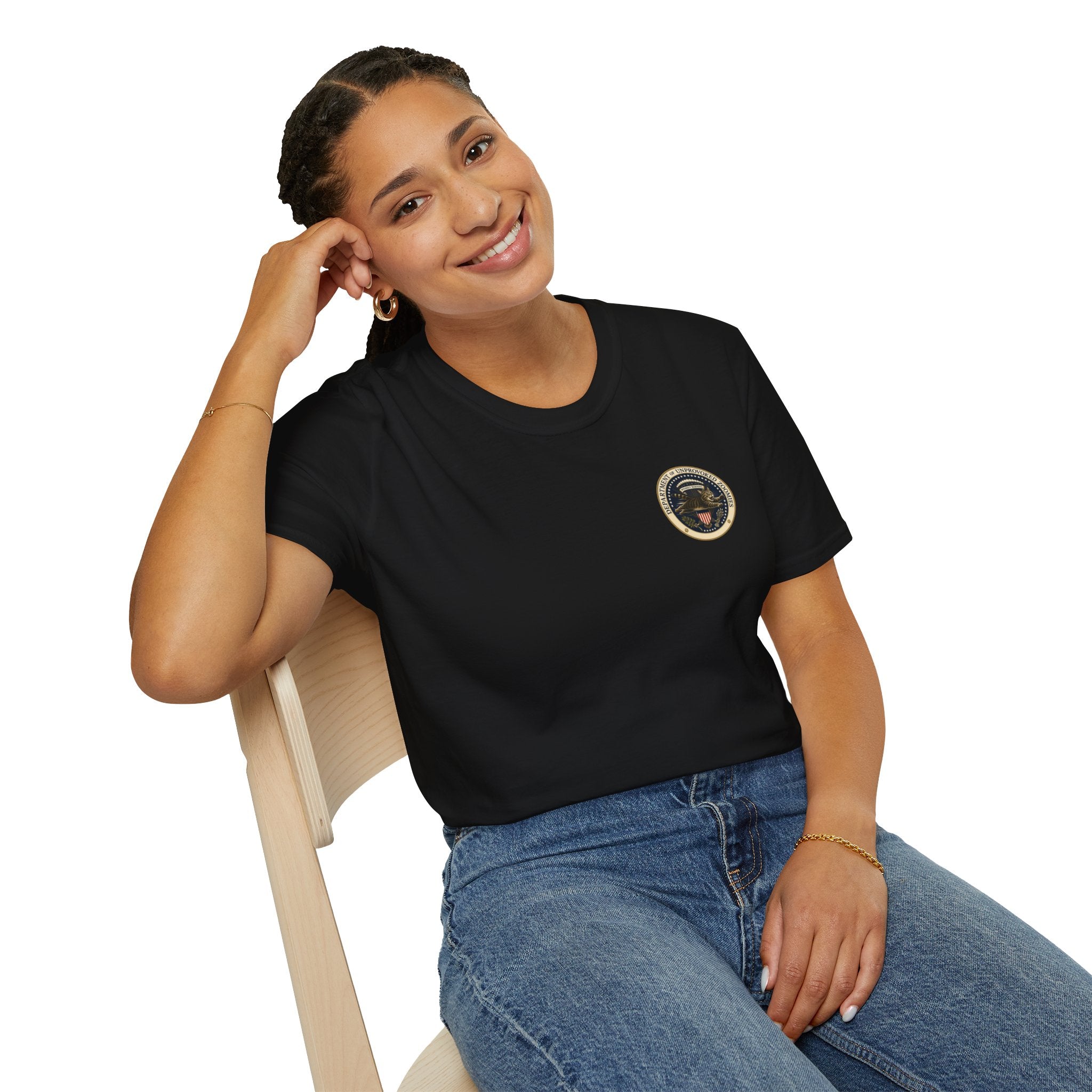 Department of Unprovoked Zoomies Cat T-Shirt | Faux Government Seal Tee