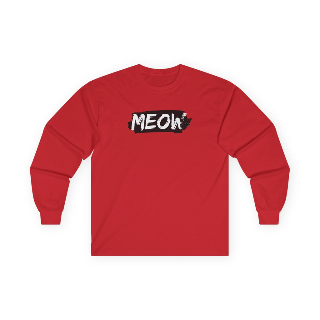 Grungy Meow Long Sleeve Tee