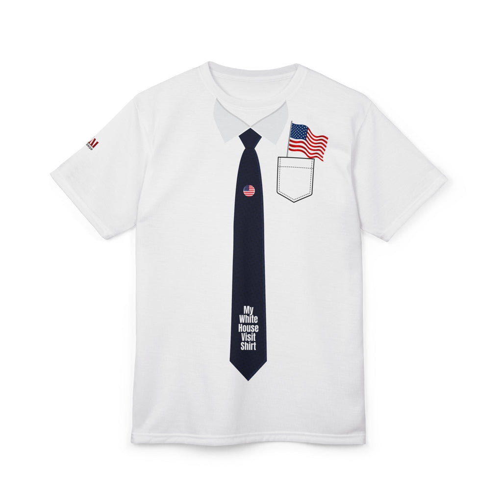 My White House Visit Shirt with American Flag Design Printify