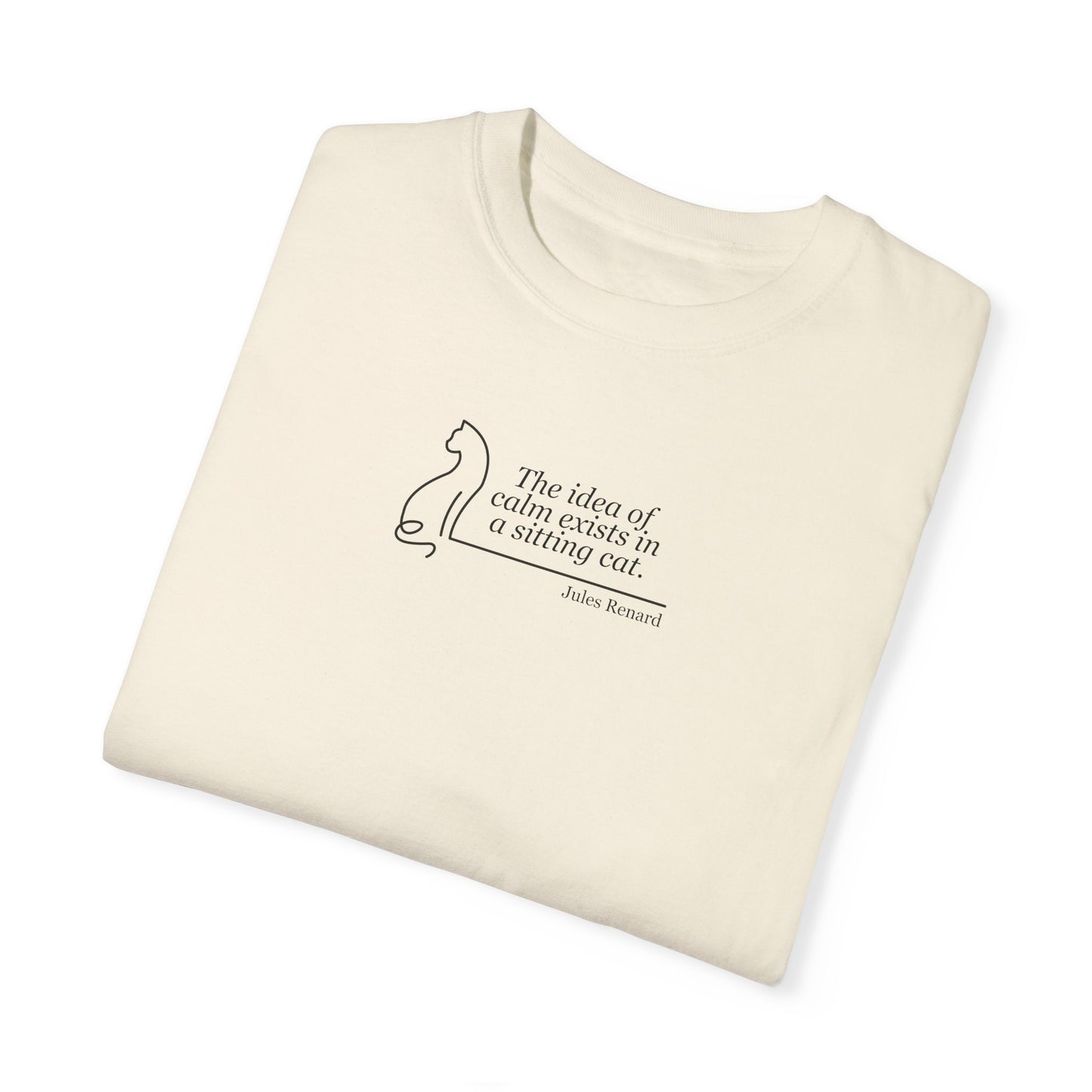 Inspirational Unisex Garment-Dyed T-shirt - 'The Idea of Comfort' Design