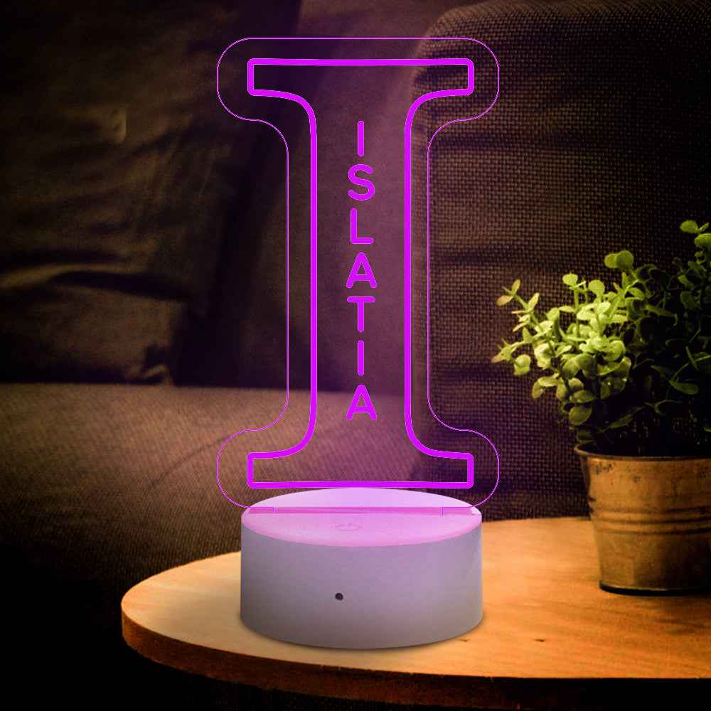 LED A–Z Personalized Lamp | “Yes, It’s Your Name. Obviously.”