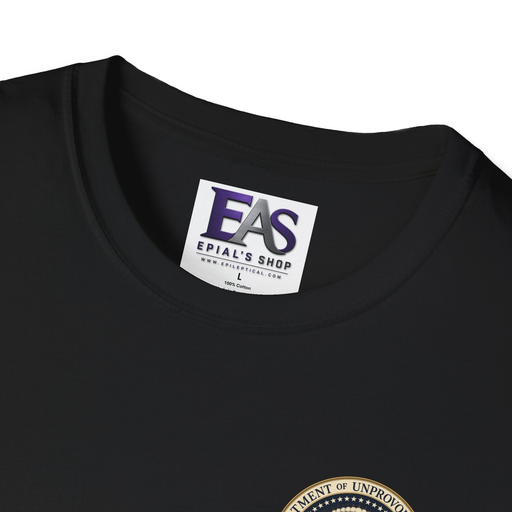 Department of Unprovoked Zoomies Cat T-Shirt | Faux Government Seal Tee