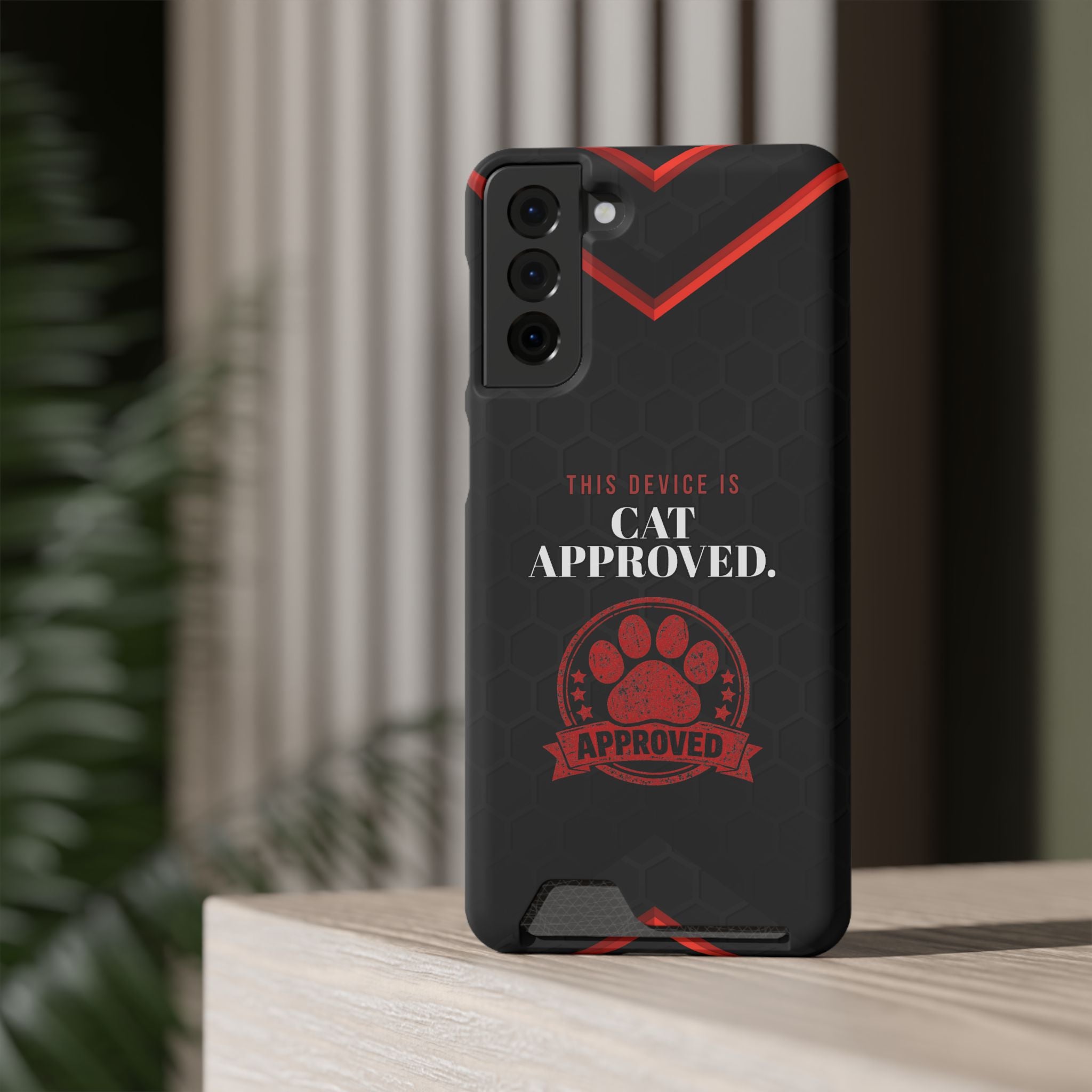 This Device Is Cat Approved iPhone Case – Paw Stamp Design