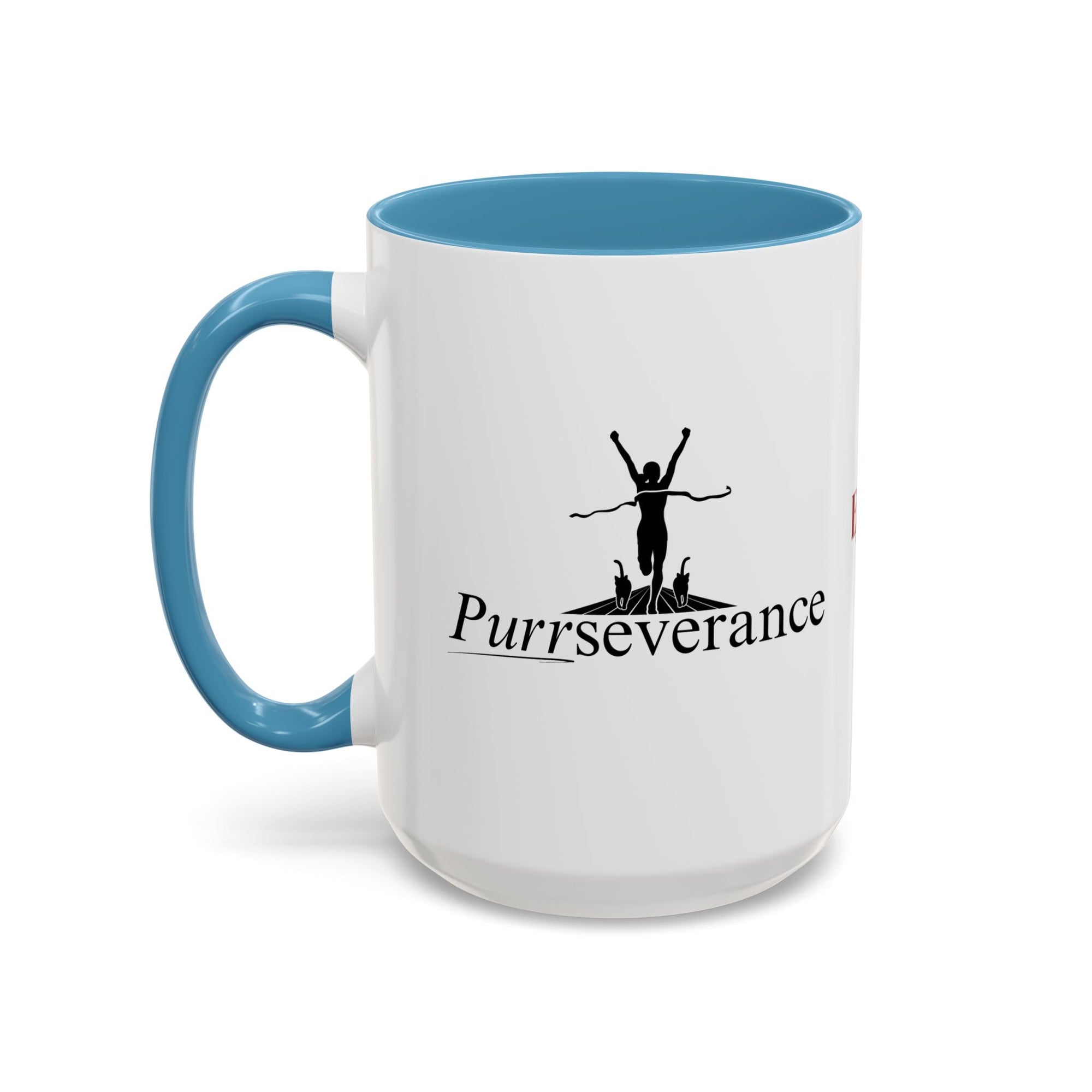 Purrseverance Accent Coffee Mug (11, 15oz)