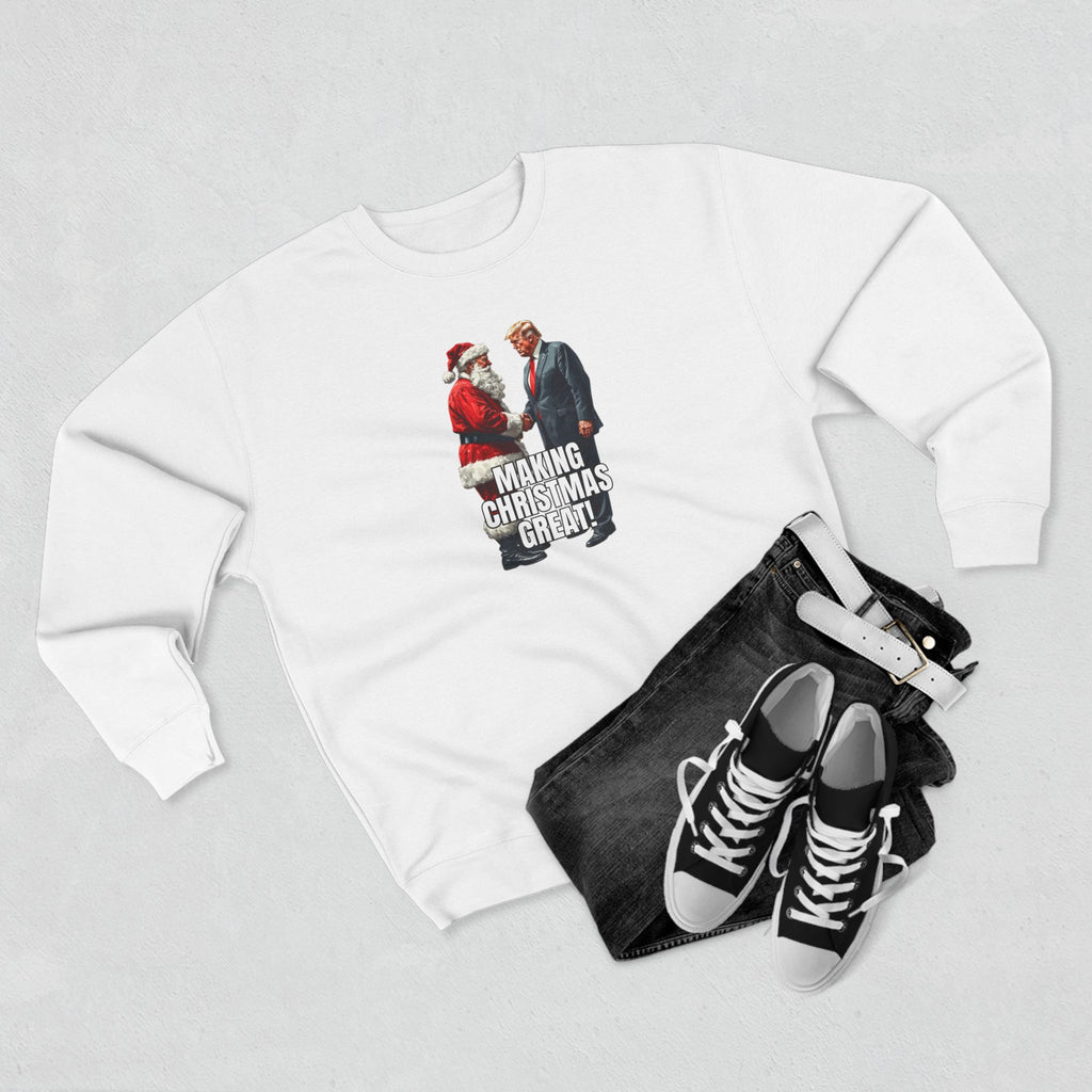 Funny Make Christmas Great Unisex Crewneck Sweatshirt