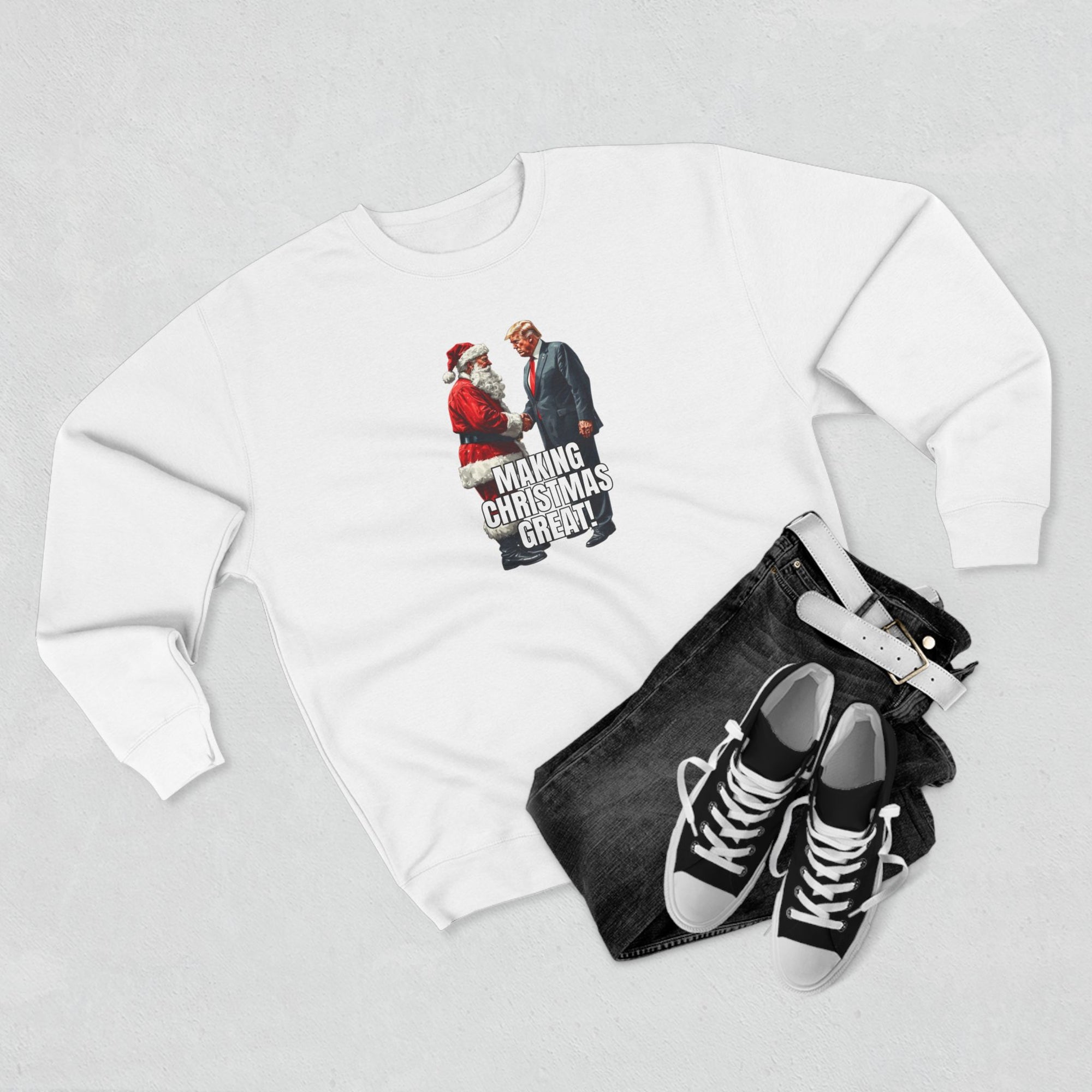 Funny Make Christmas Great Unisex Crewneck Sweatshirt