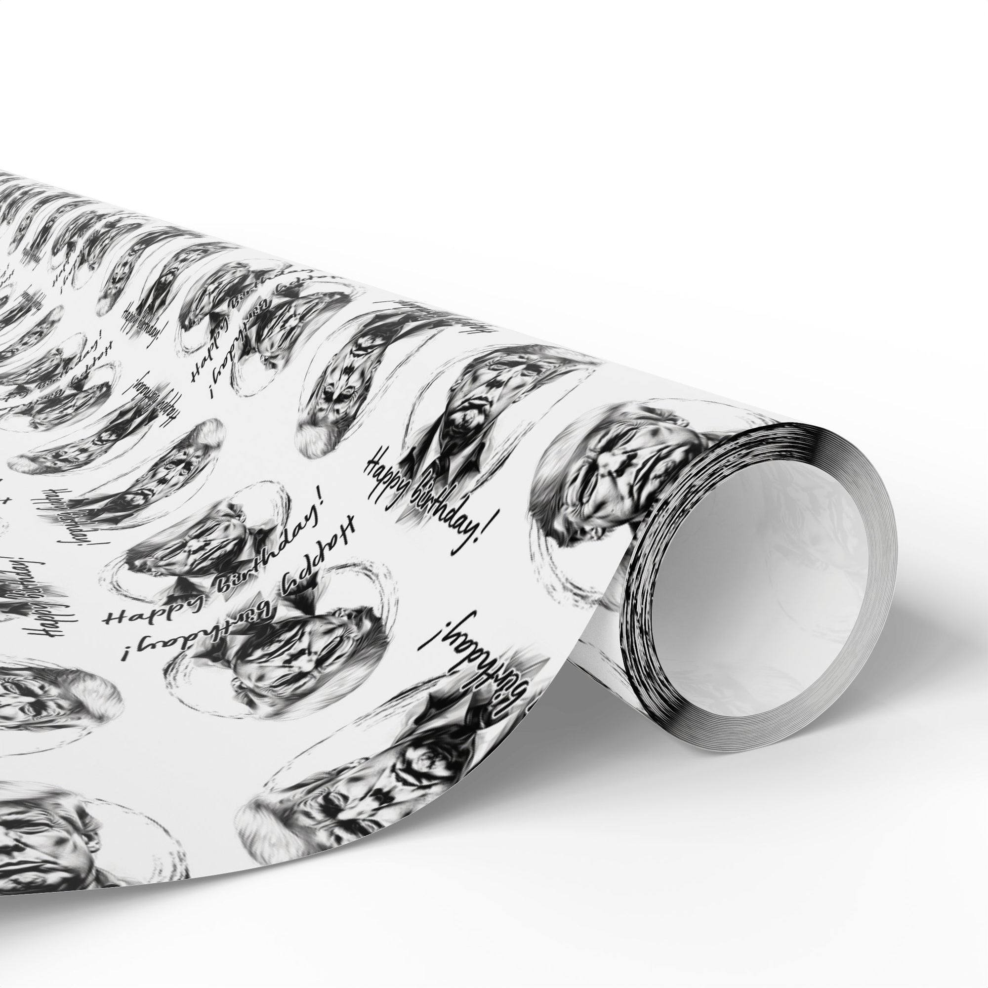 Whimsical Trump Happy Birthday Wrapping Paper