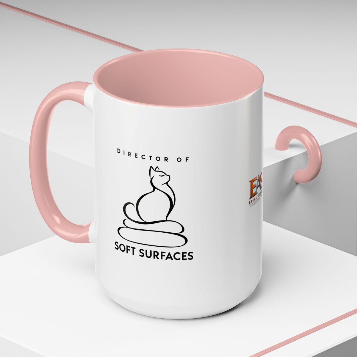 Director of Soft Surfaces Cat Mug | Funny Cat Lover Coffee Cup (11oz/15oz)