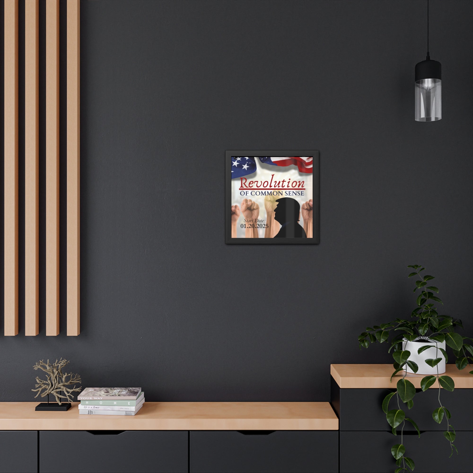 Trump Revolution of Common Sense Framed Posters
