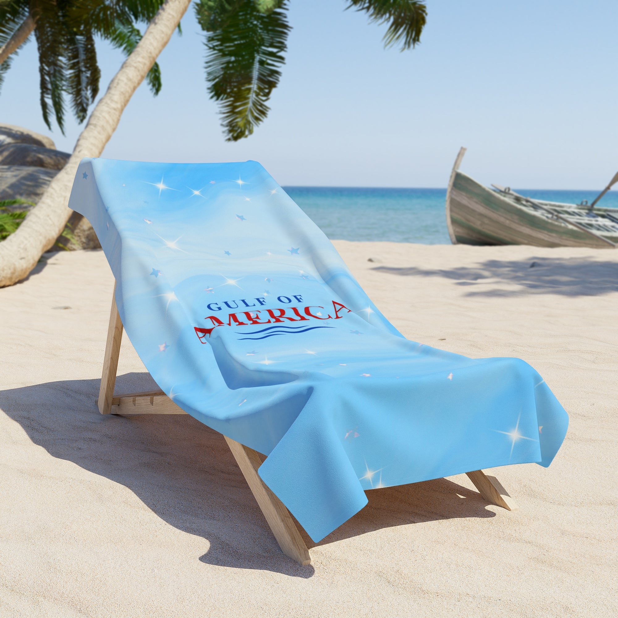 American Gulf Blue Beach Towel