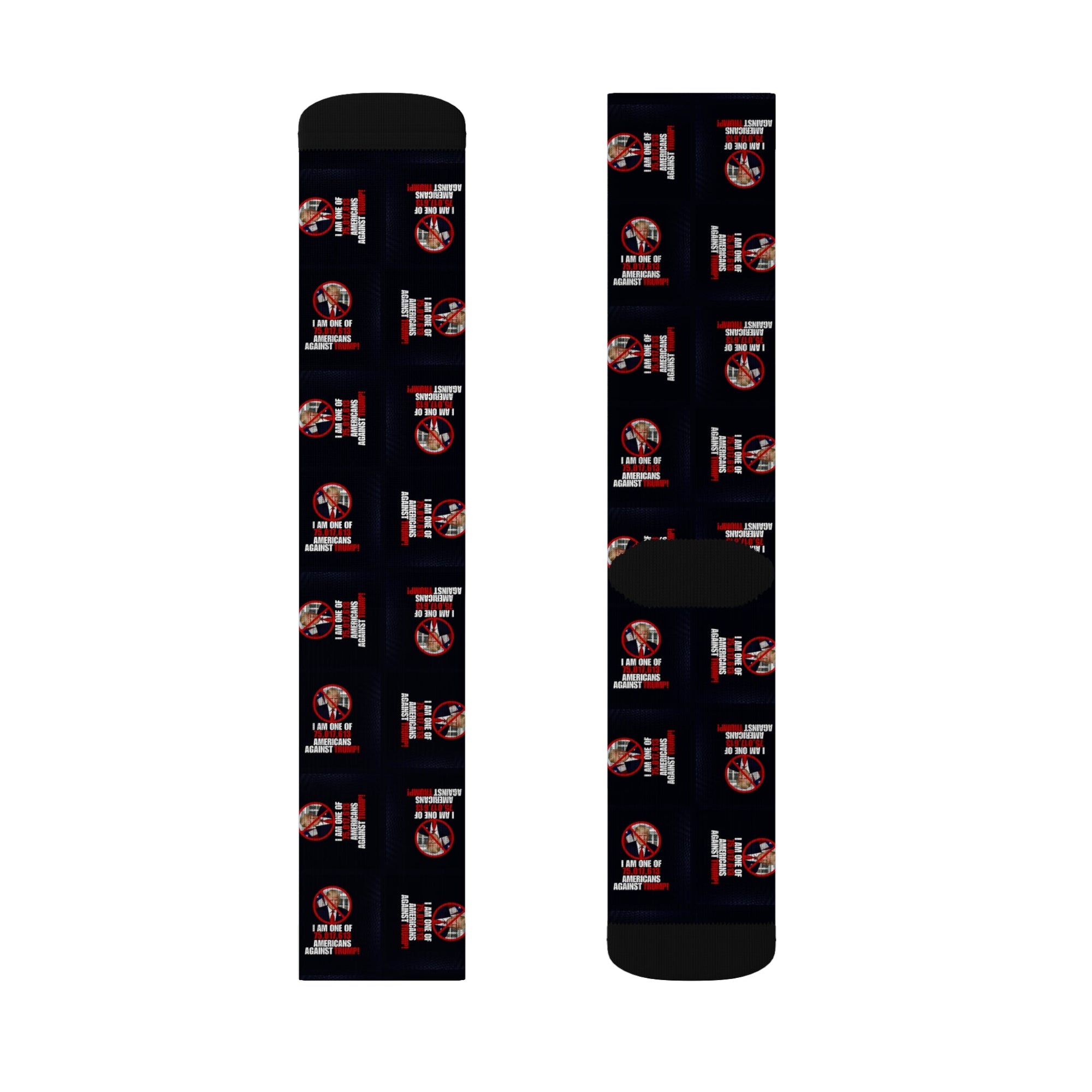 Sublimation Socks - Americans Against Trump Design Printify