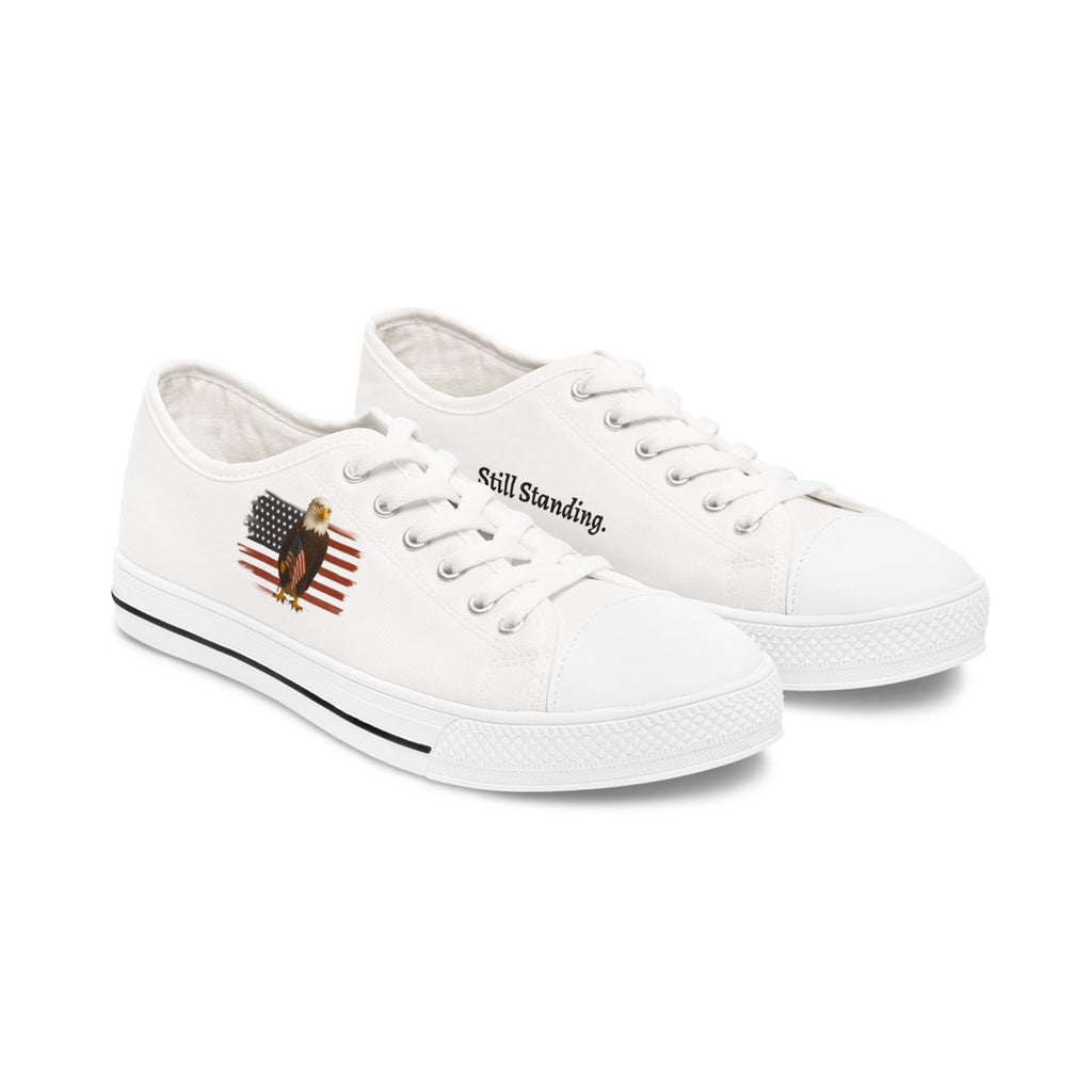 Still Standing – Worried Eagle Low Top Sneakers